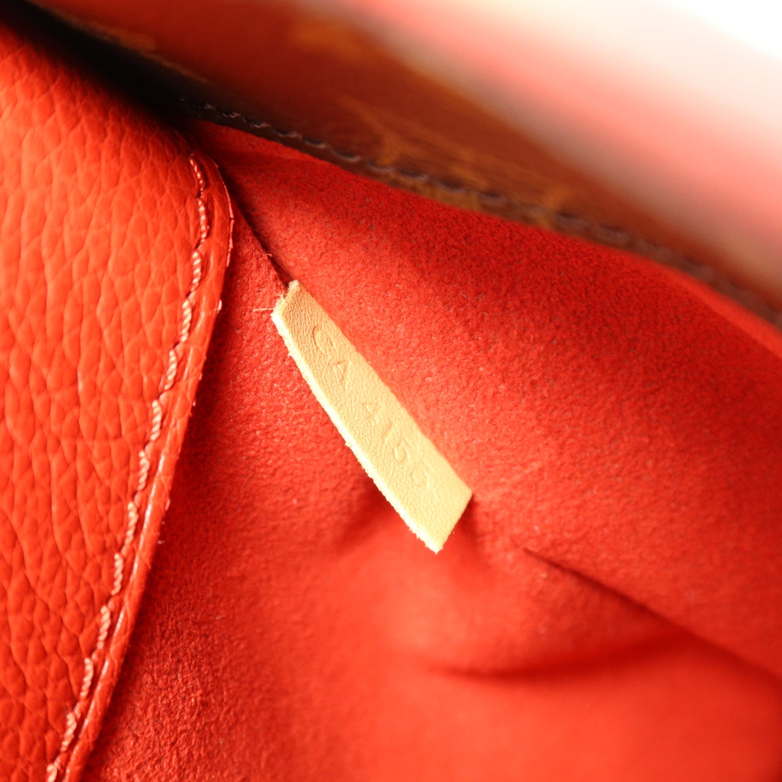 LOUIS VUITTON Monogram Pallas金扣手挽肩背兩用袋棕色/紅色