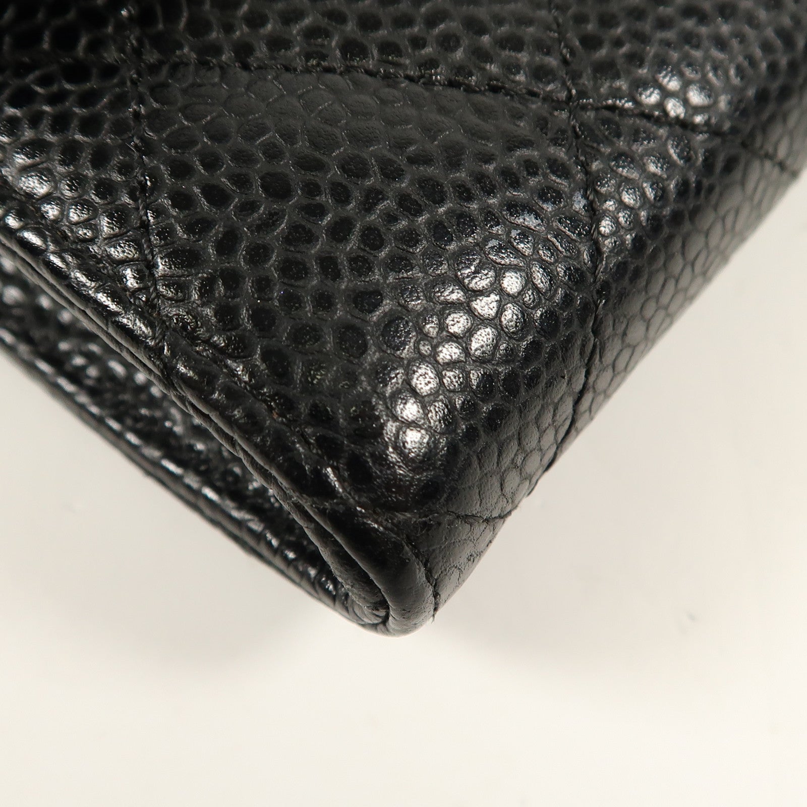 CHANEL 牛皮皮革Wallet金扣長錢包