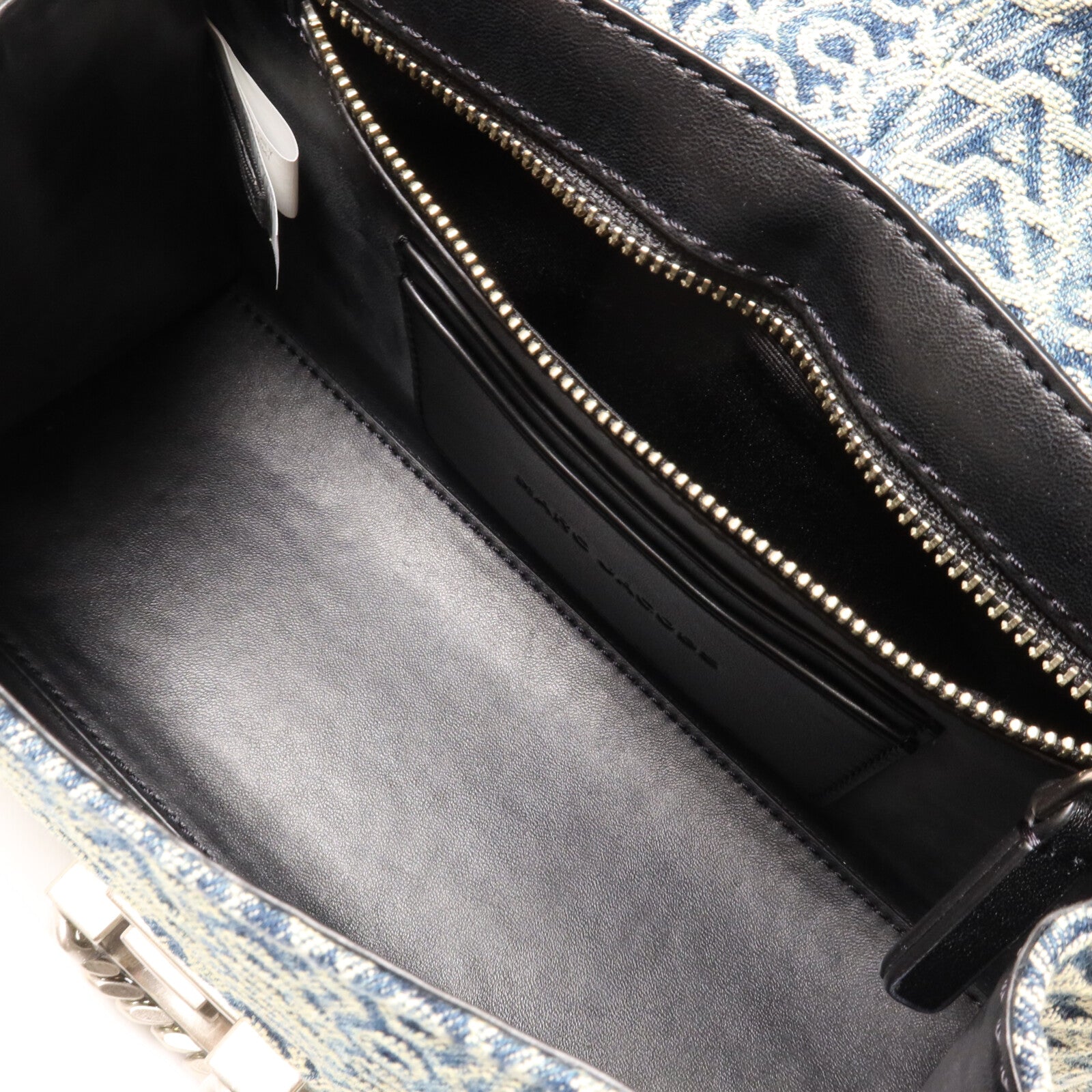 MARC JACOBS 牛仔布2 Way Shoulder鏈帶手挽肩背兩用袋