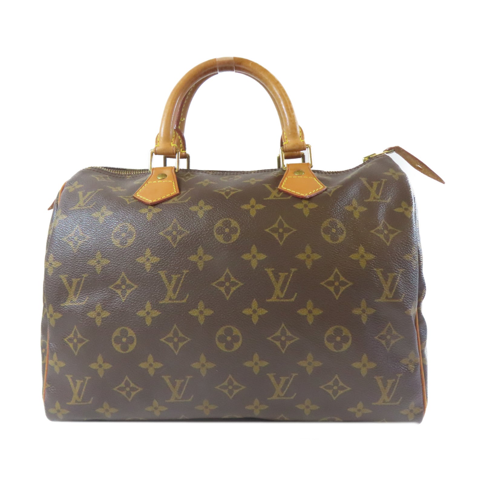 LOUIS VUITTON 【激減優惠】Monogram Speedy 30金扣手挽袋啡色