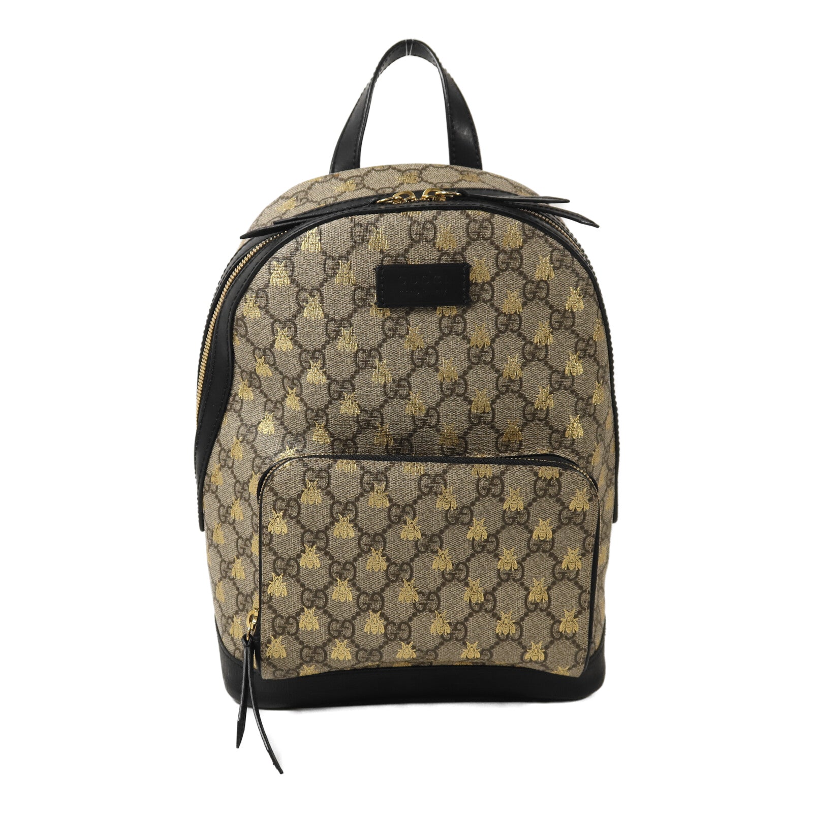 GUCCI 塗層帆布GG Supreme Backpack金扣背包