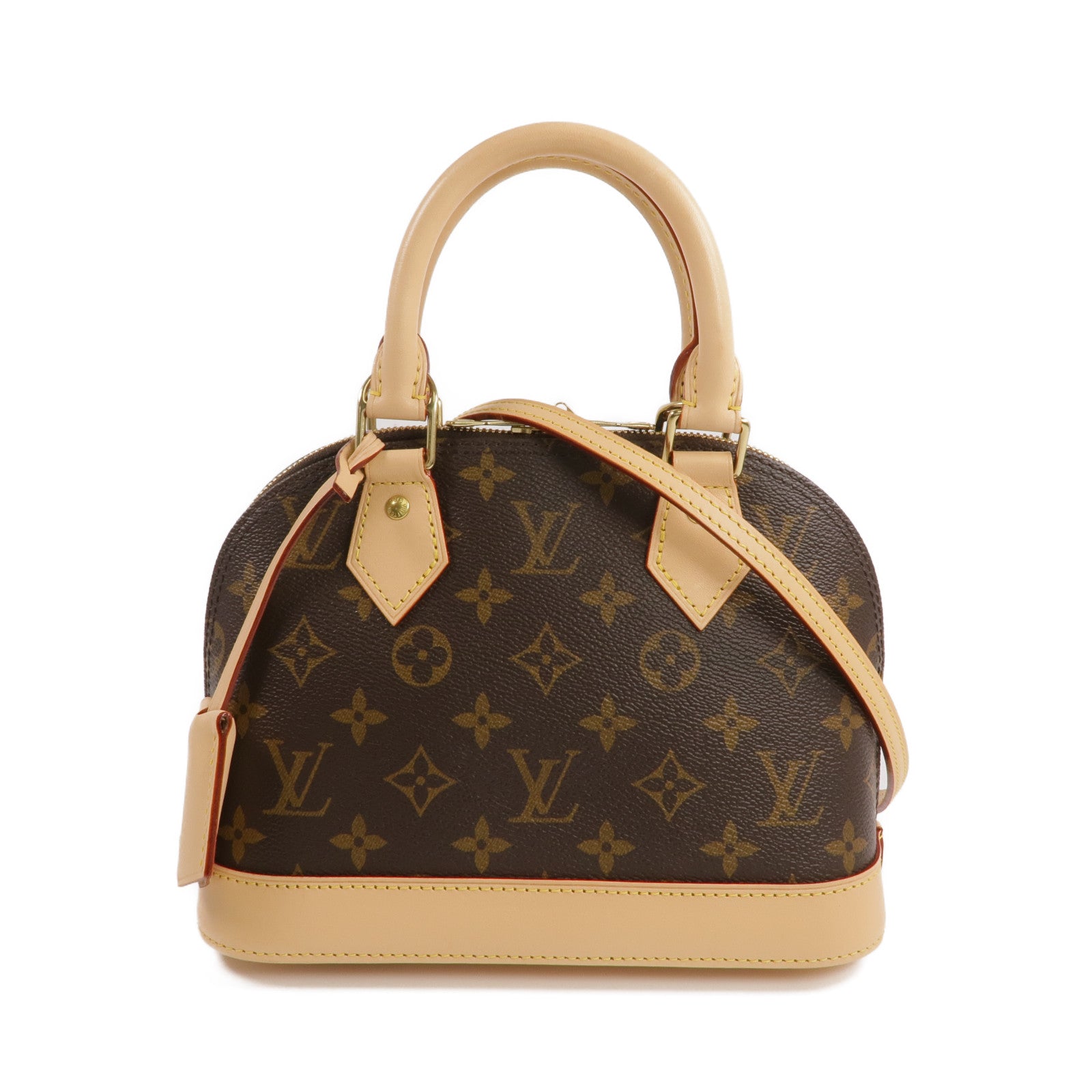 LOUIS VUITTON Monogram Alma BB金扣手挽肩背兩用袋