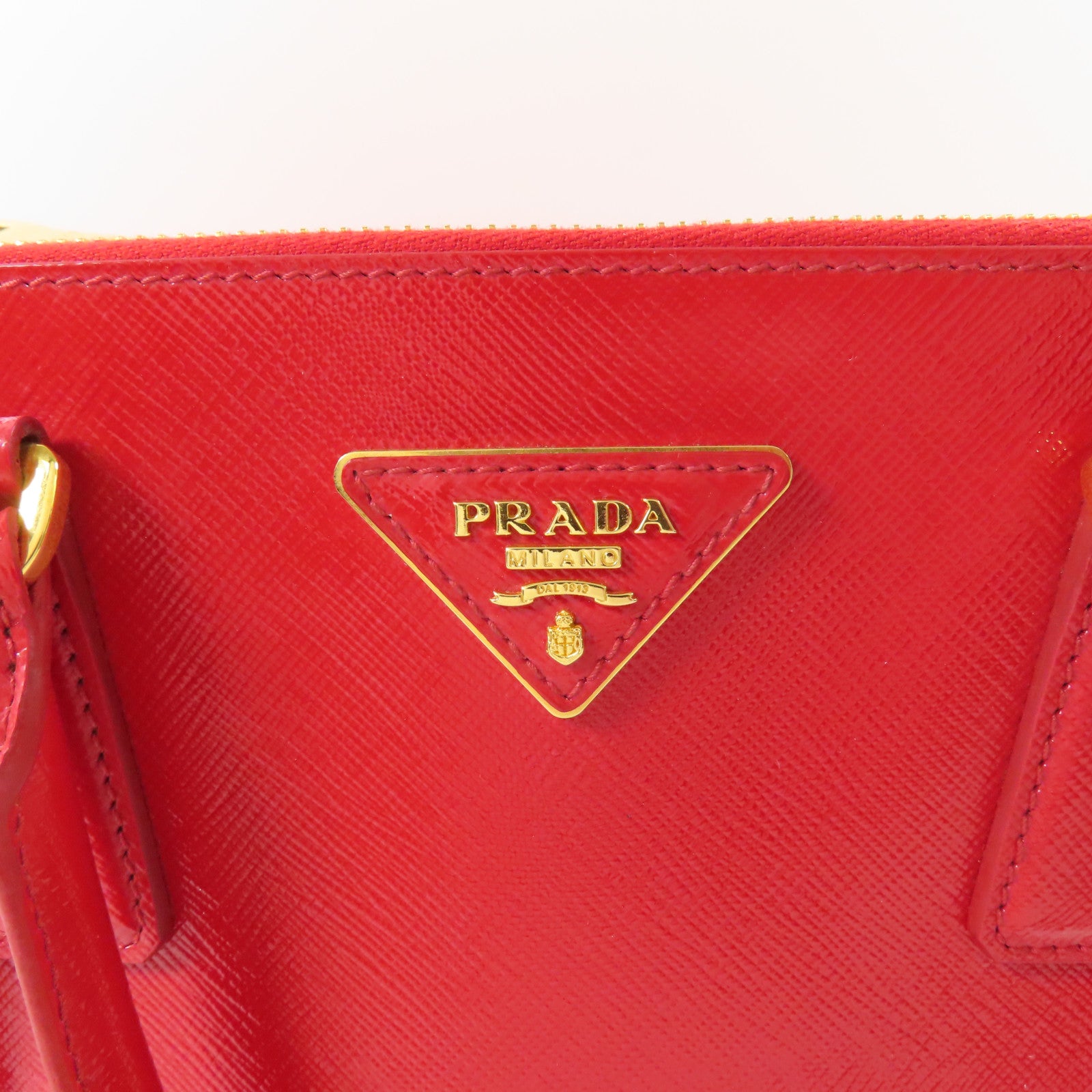 PRADA Saffiano皮革2 Way Shoulder Bag金扣手挽肩背兩用袋