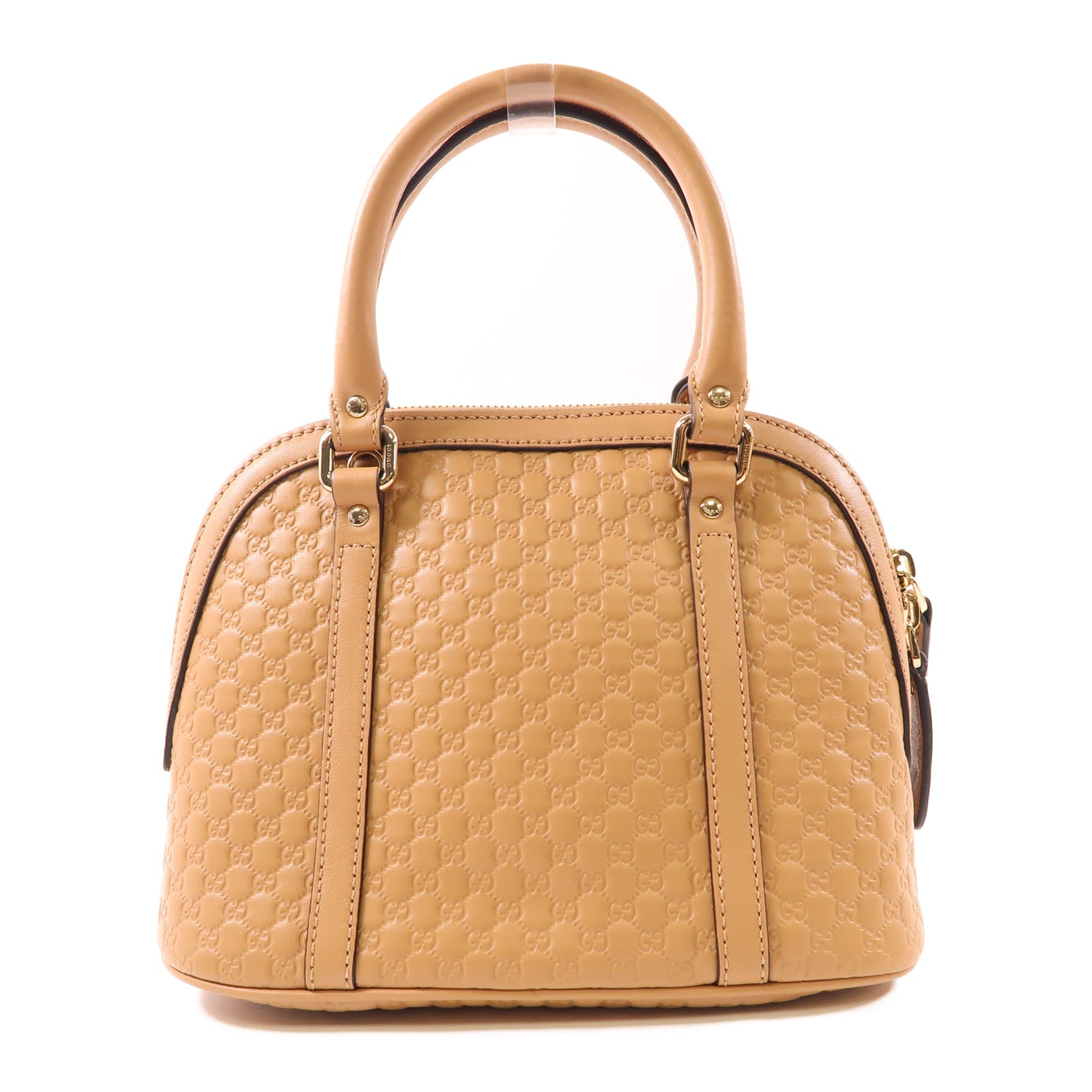 GUCCI 【激減優惠】牛皮皮革Mini Dome金扣手挽肩背兩用袋