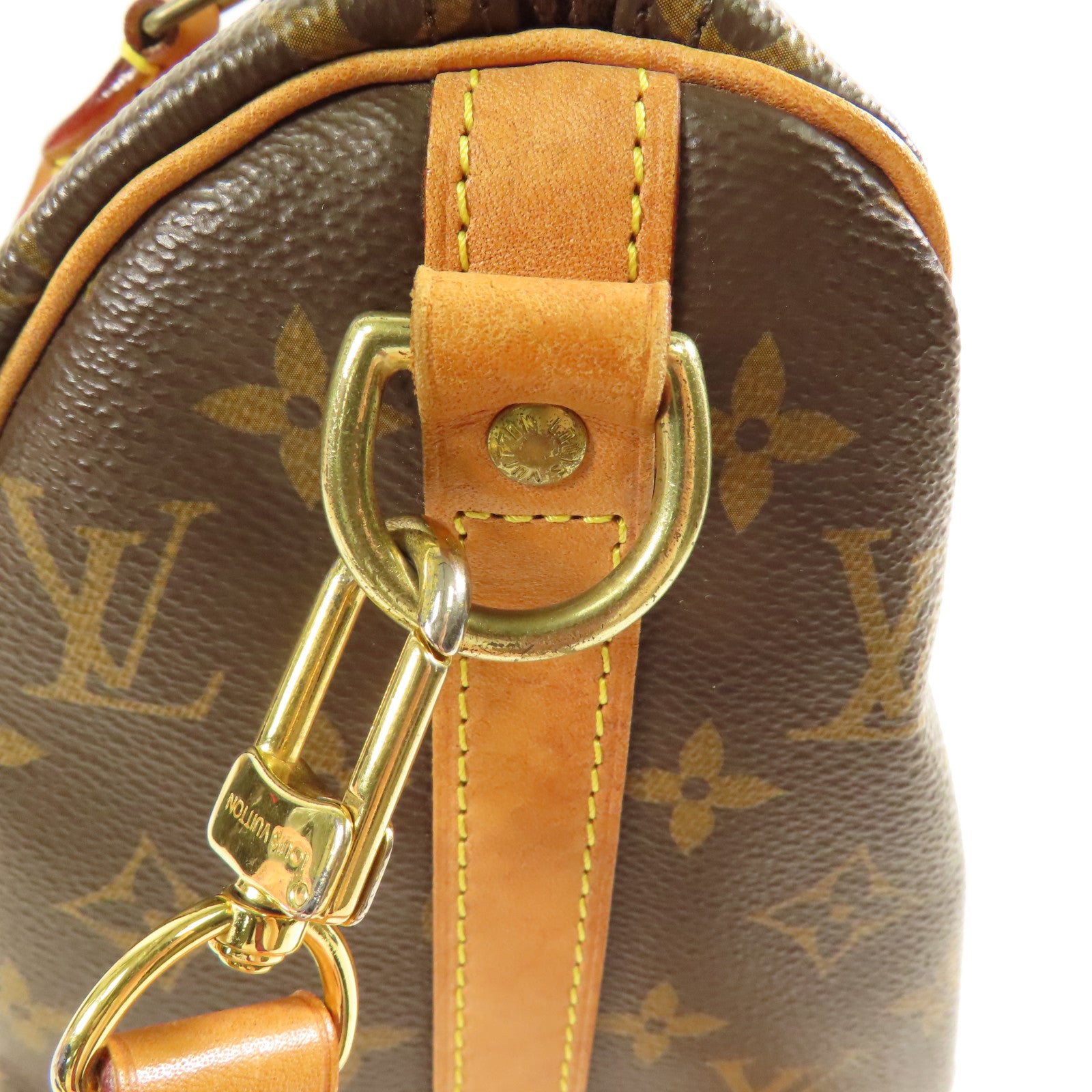 LOUIS VUITTON Monogram Speedy Bandouliere 25金扣手挽肩背兩用袋