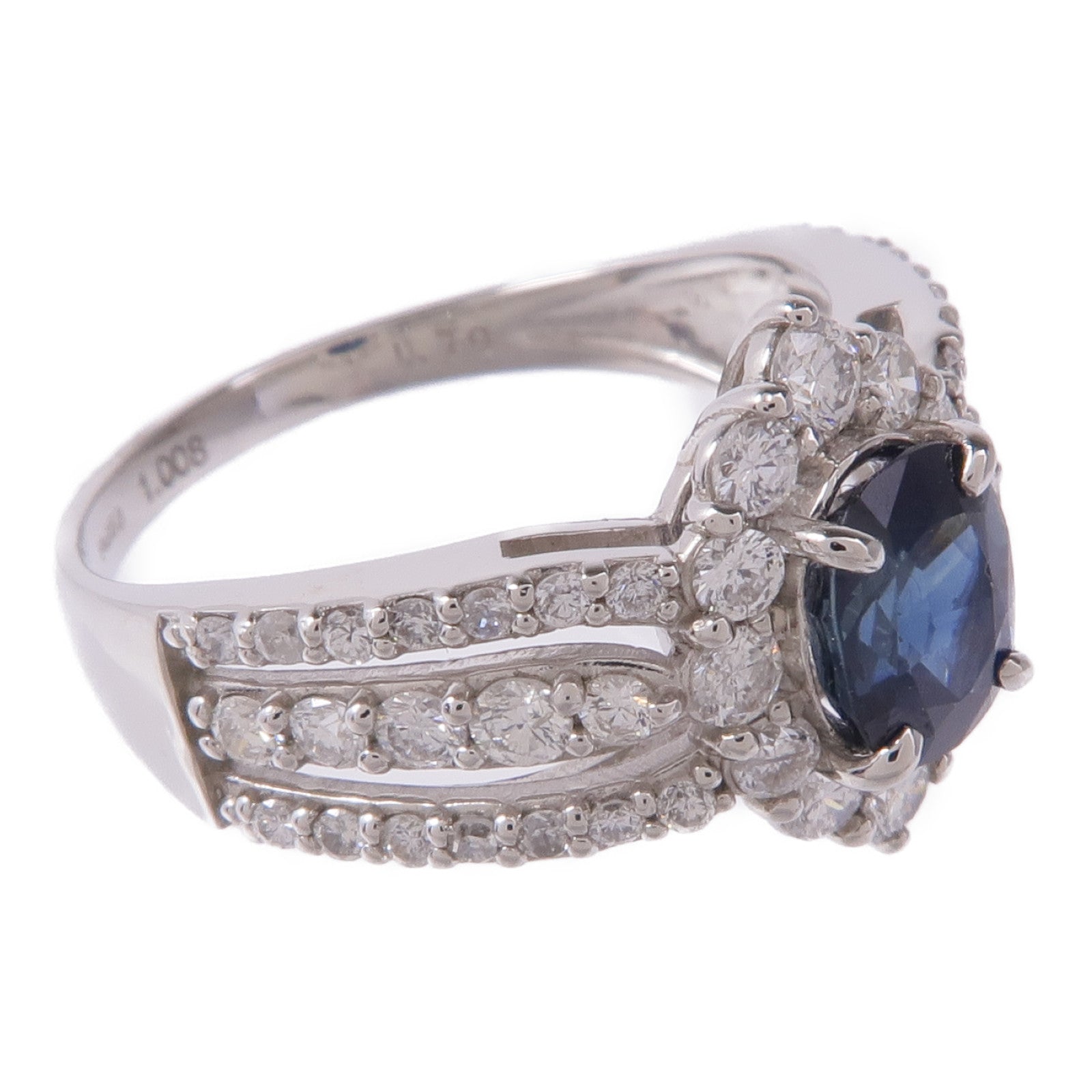 JEWELRY Sapphire Diamond Ring PT950 Platinum US#6.25