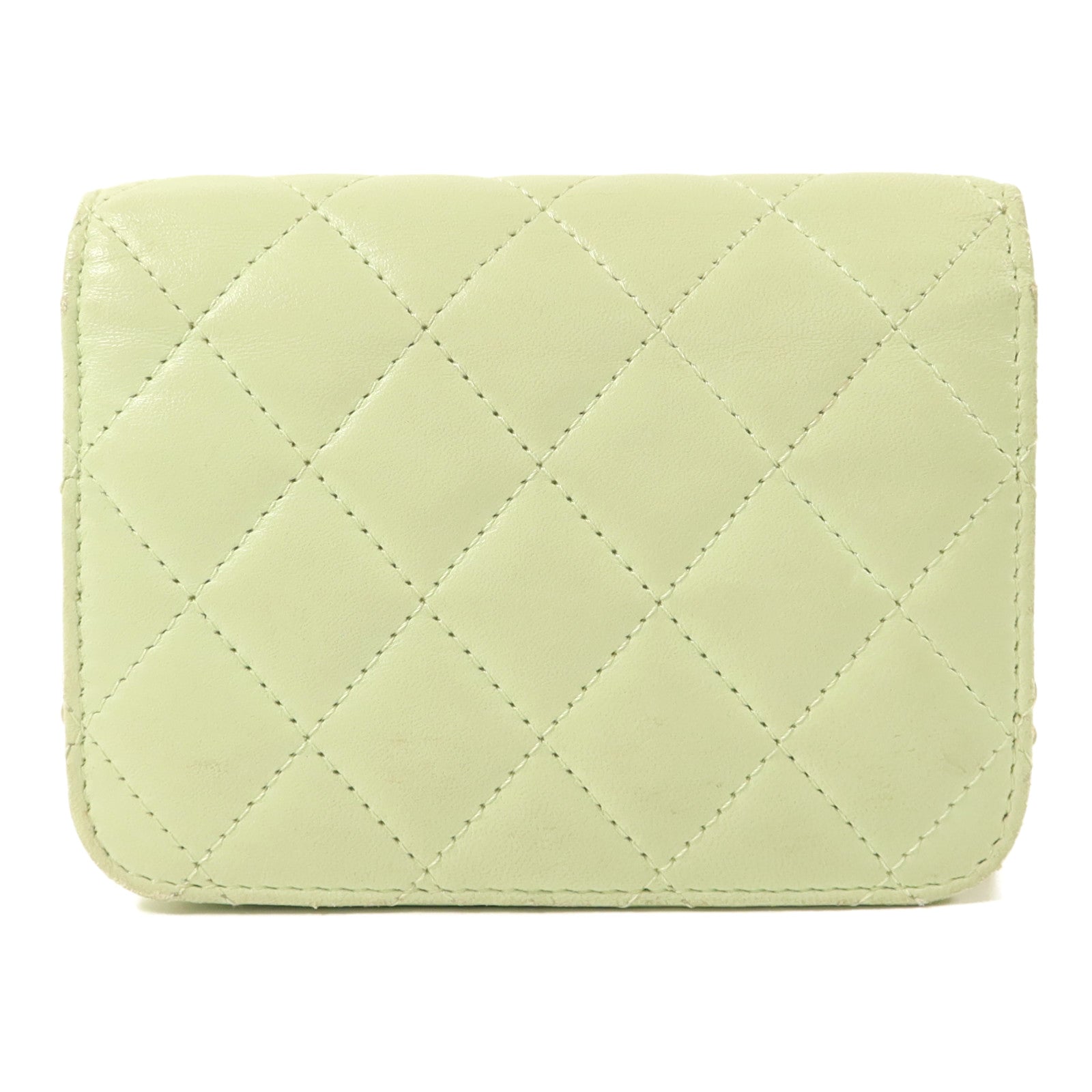 CHANEL 羊皮皮革Pearl Crush Mini Flap Bag鏈帶肩背袋