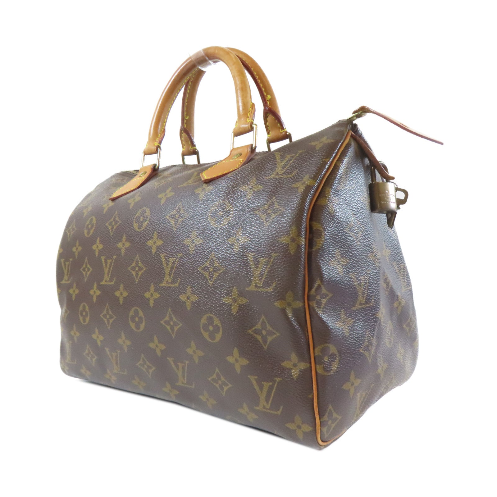 LOUIS VUITTON 【激減優惠】Monogram Speedy 30金扣手挽袋啡色