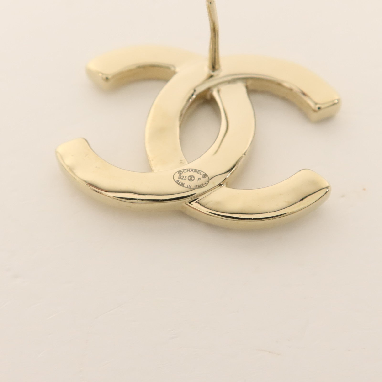 CHANEL 金屬/水晶Pierced Earring耳環