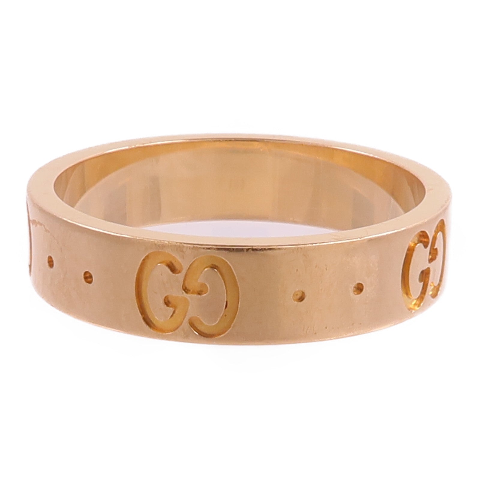 GUCCI 18K玫瑰金Gucci Icon戒指