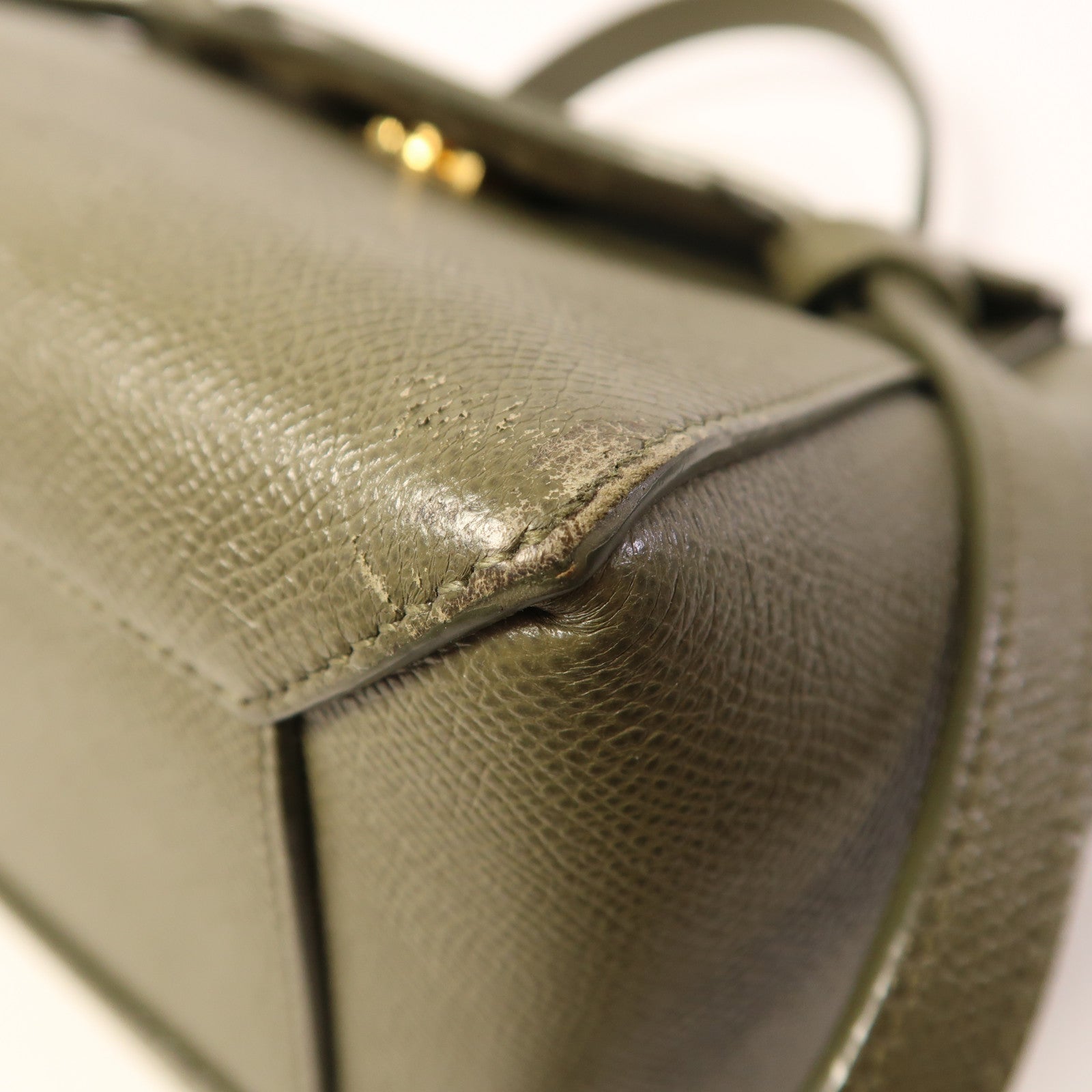 CELINE 牛皮皮革Micro Belt Bag金扣手挽肩背兩用袋