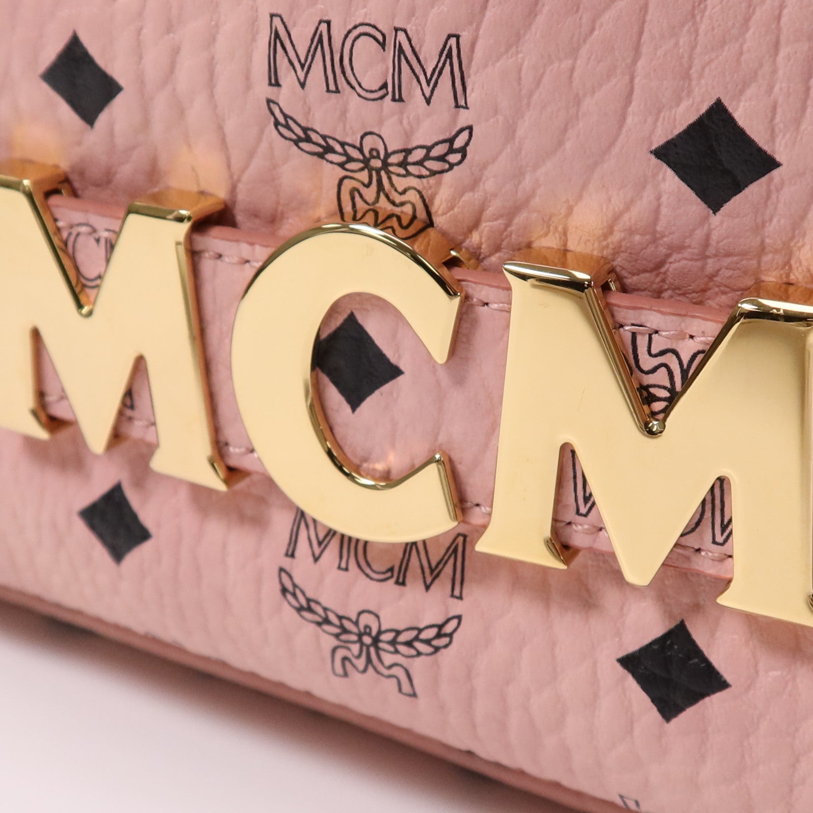 MCM 塗層帆布BackPack金扣背包