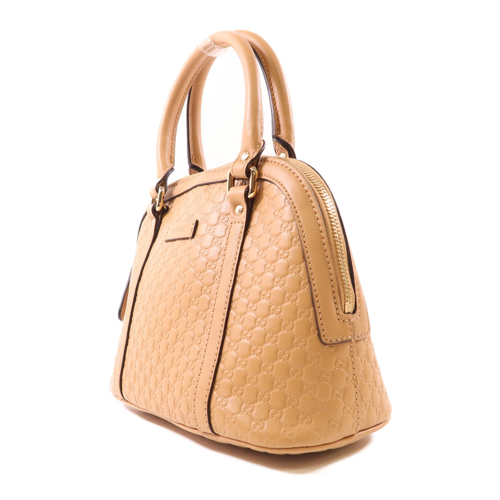 GUCCI 【激減優惠】牛皮皮革Mini Dome金扣手挽肩背兩用袋