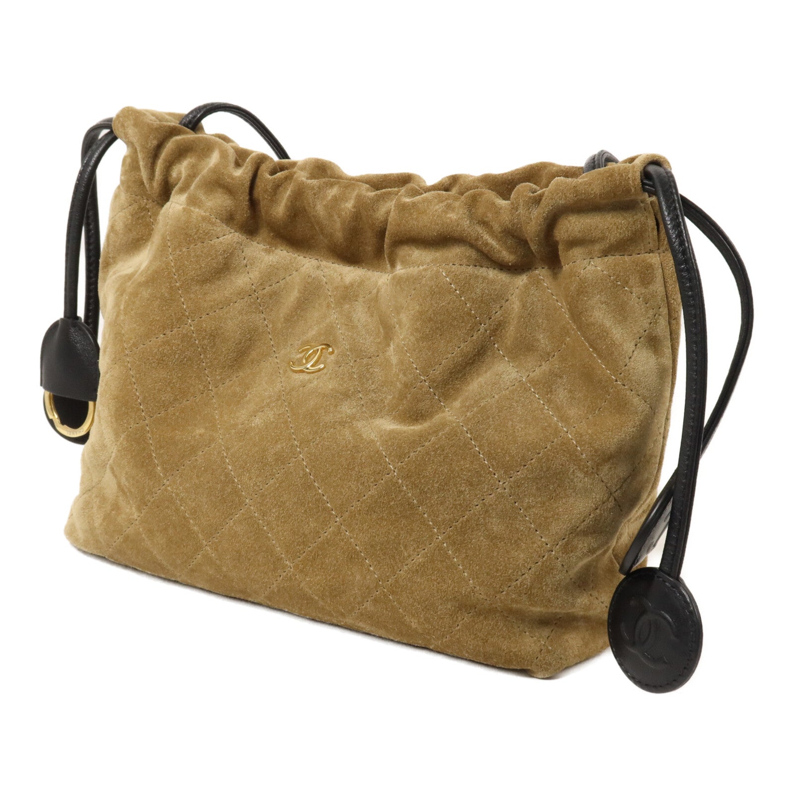 CHANEL 麂皮皮革/Lambskin Clutch With Leather Strap肩背袋