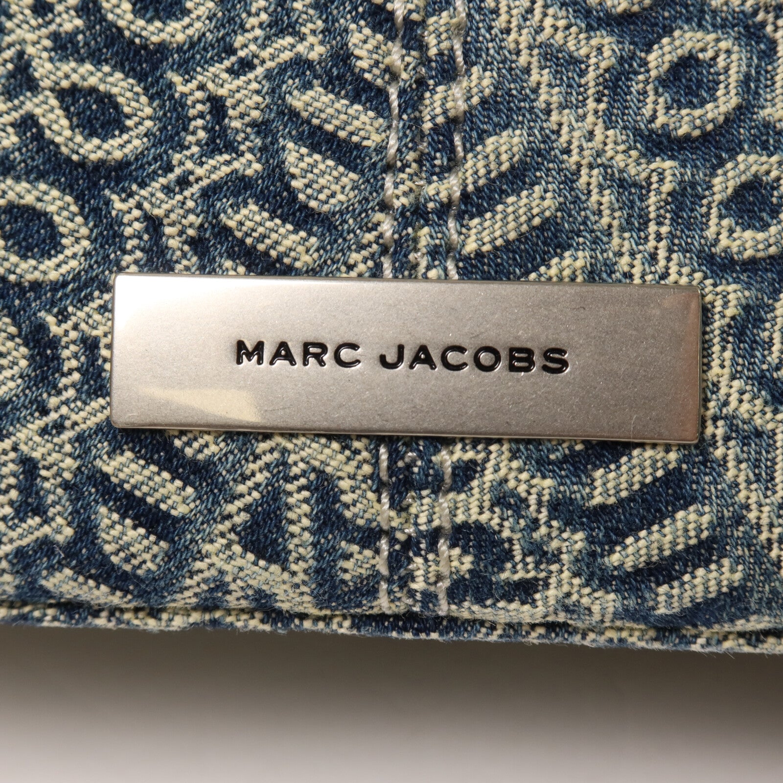 MARC JACOBS 牛仔布2 Way Shoulder鏈帶手挽肩背兩用袋