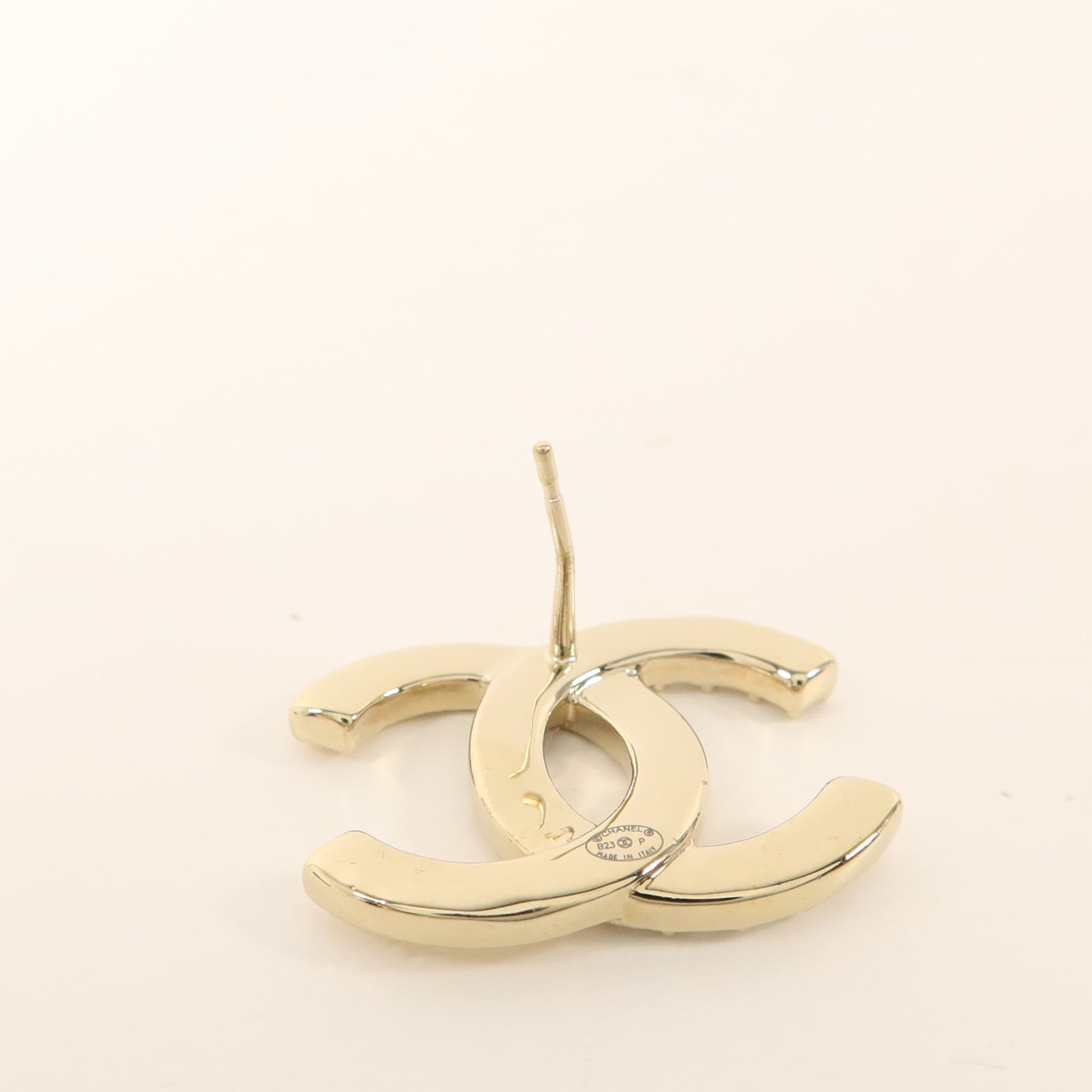 CHANEL 金屬/水晶Pierced Earring耳環