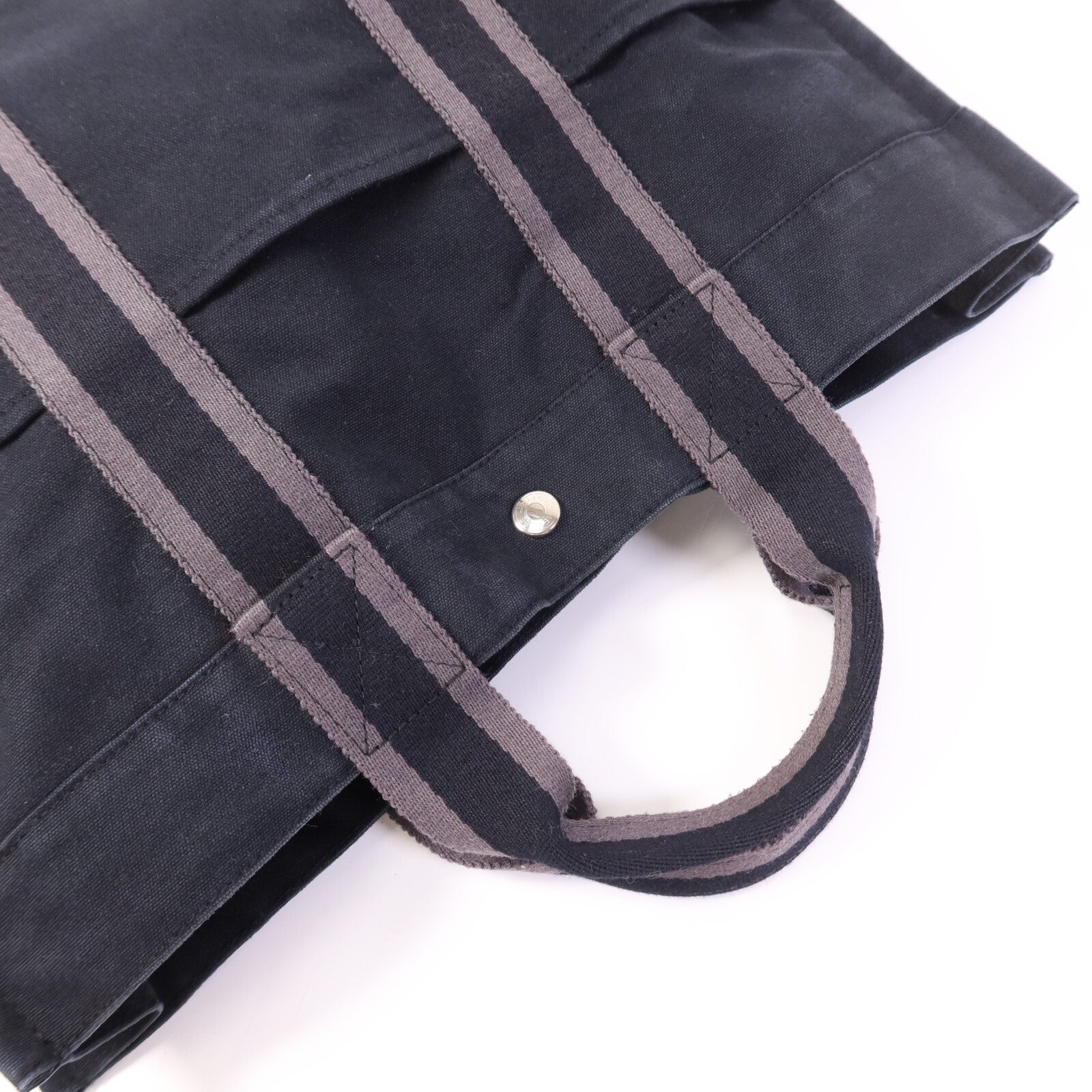 HERMES 帆布Fourre Tout Tote MM銀扣手挽袋