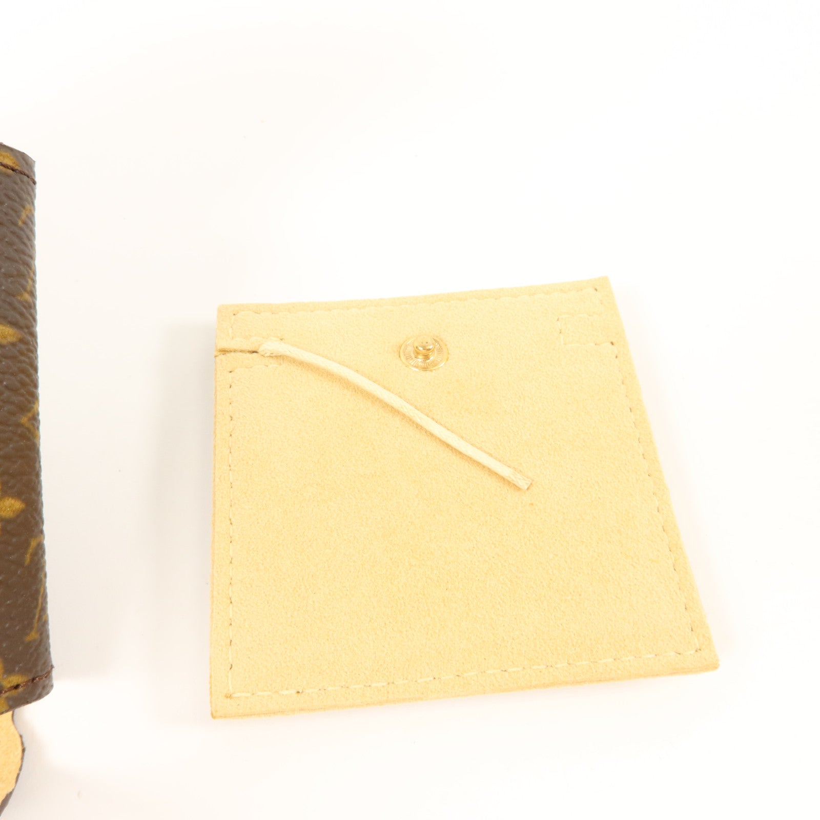LOUIS VUITTON Monogram Folding Jewelry Case金扣折疊式珠寶袋