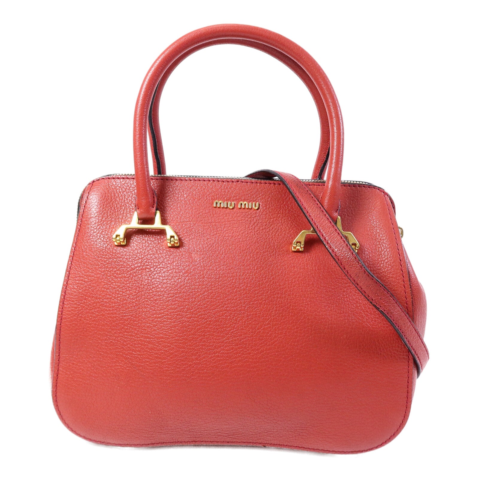 Miu Miu 牛皮皮革Shoulder Bag手挽肩背兩用袋