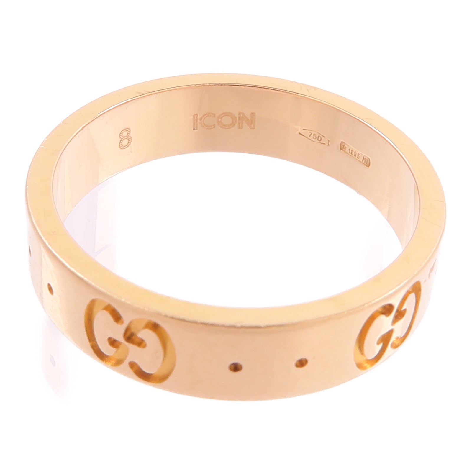 GUCCI 18K玫瑰金Gucci Icon戒指