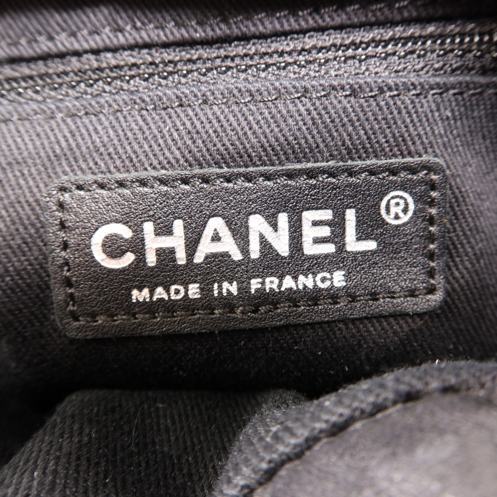 CHANEL 牛皮皮革/毛皮Shoulder Bag銀扣肩背袋