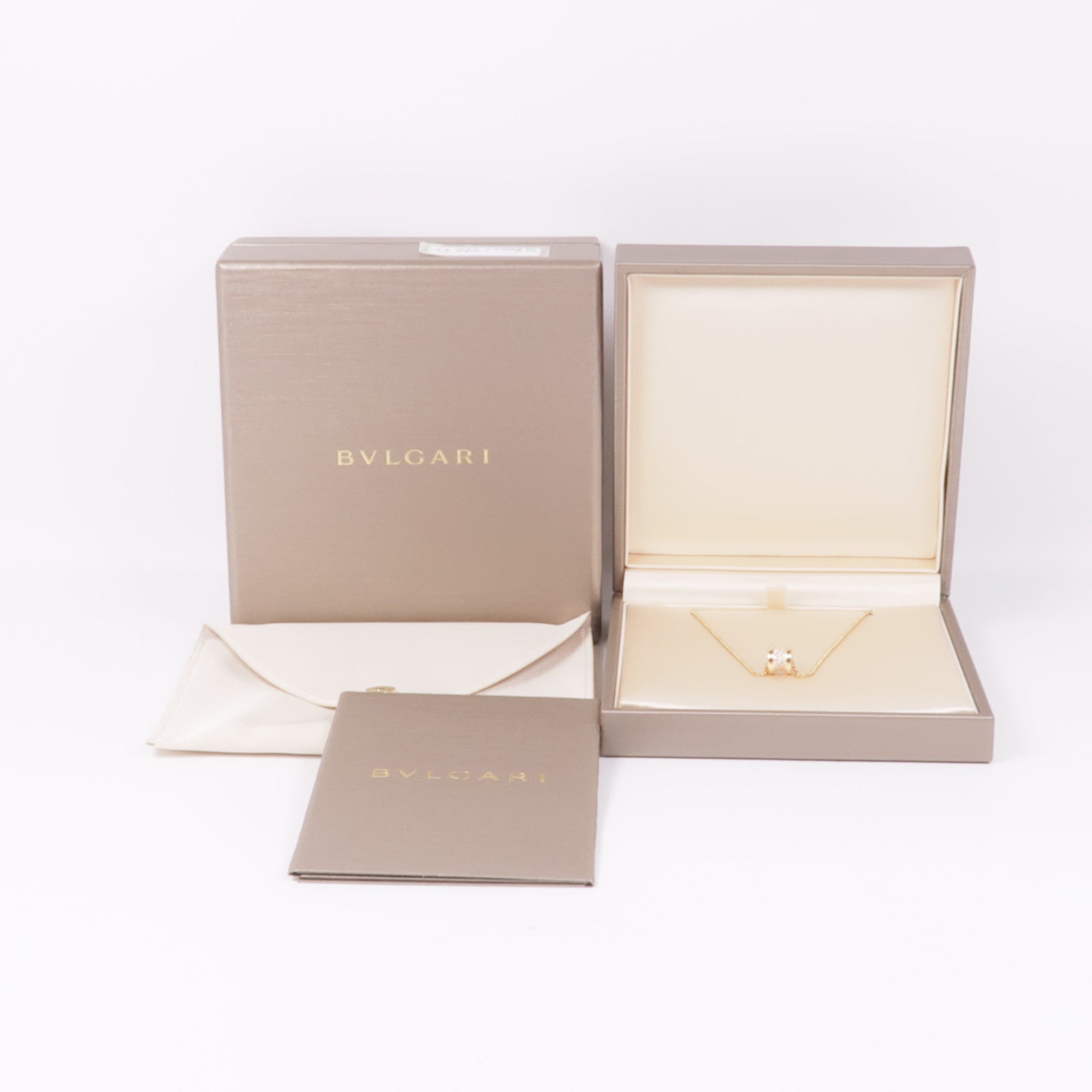 BVLGARI 18K玫瑰金B-zero 1 Diamond Necklace鑽石項鍊