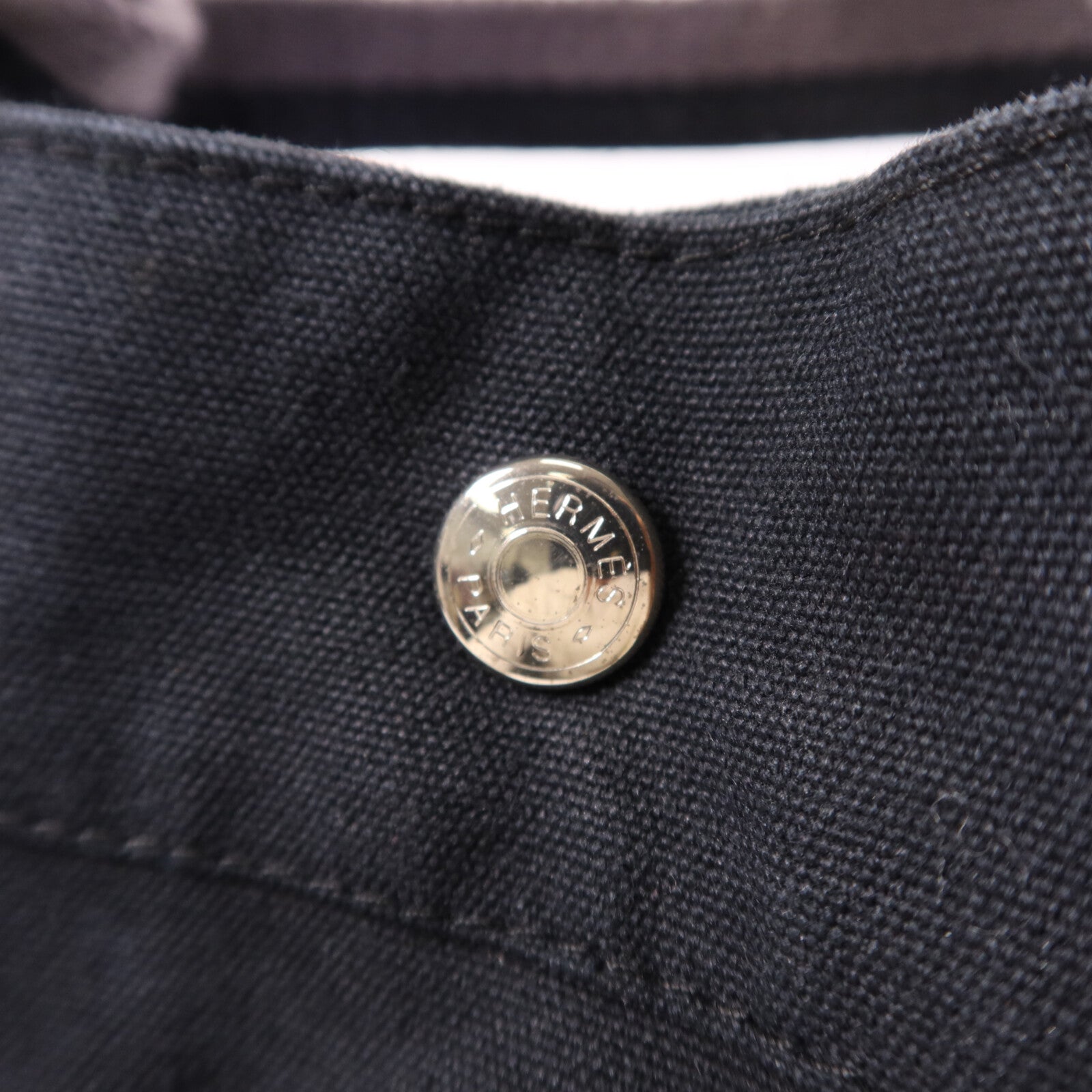 HERMES 帆布Fourre Tout Tote MM銀扣手挽袋