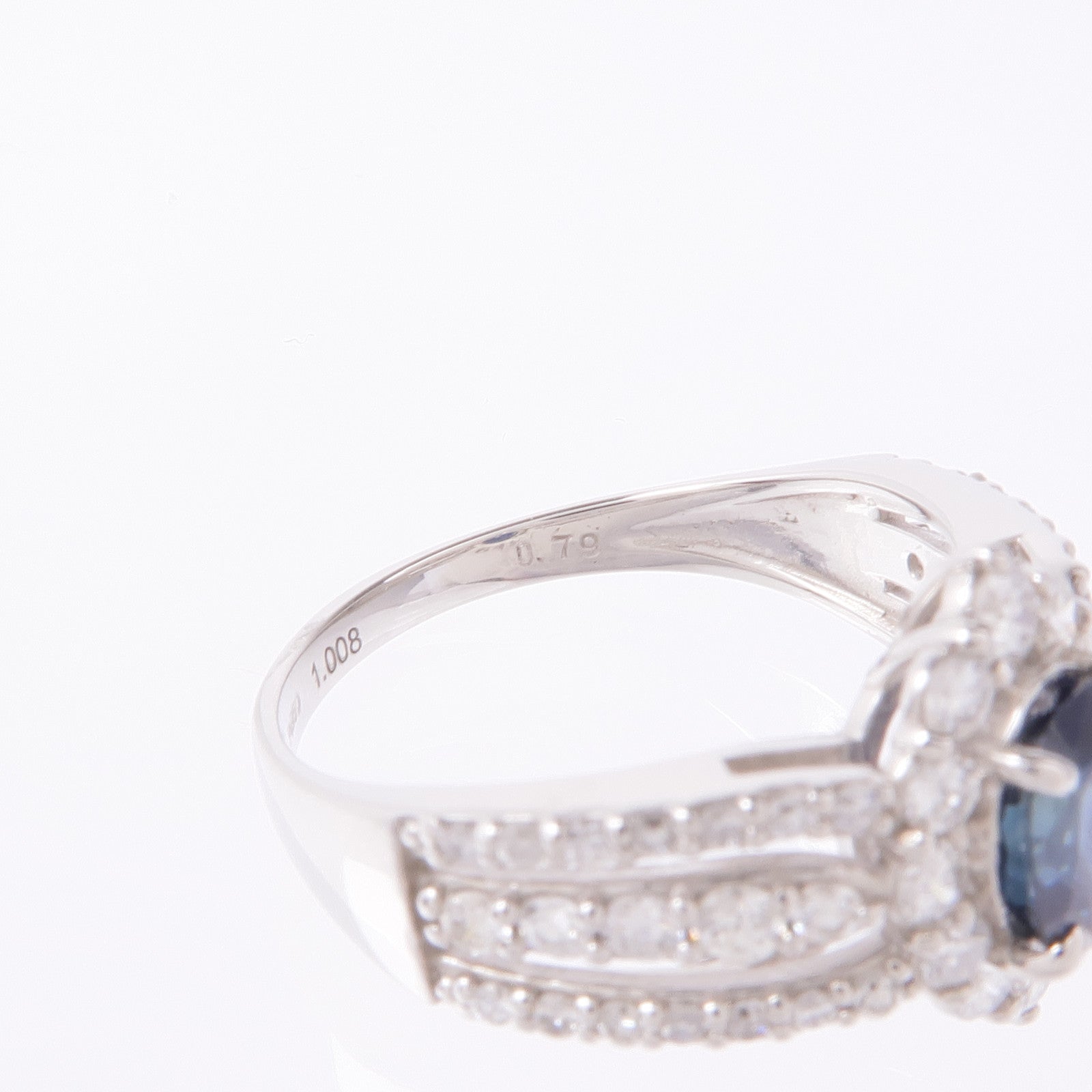 JEWELRY Sapphire Diamond Ring PT950 Platinum US#6.25