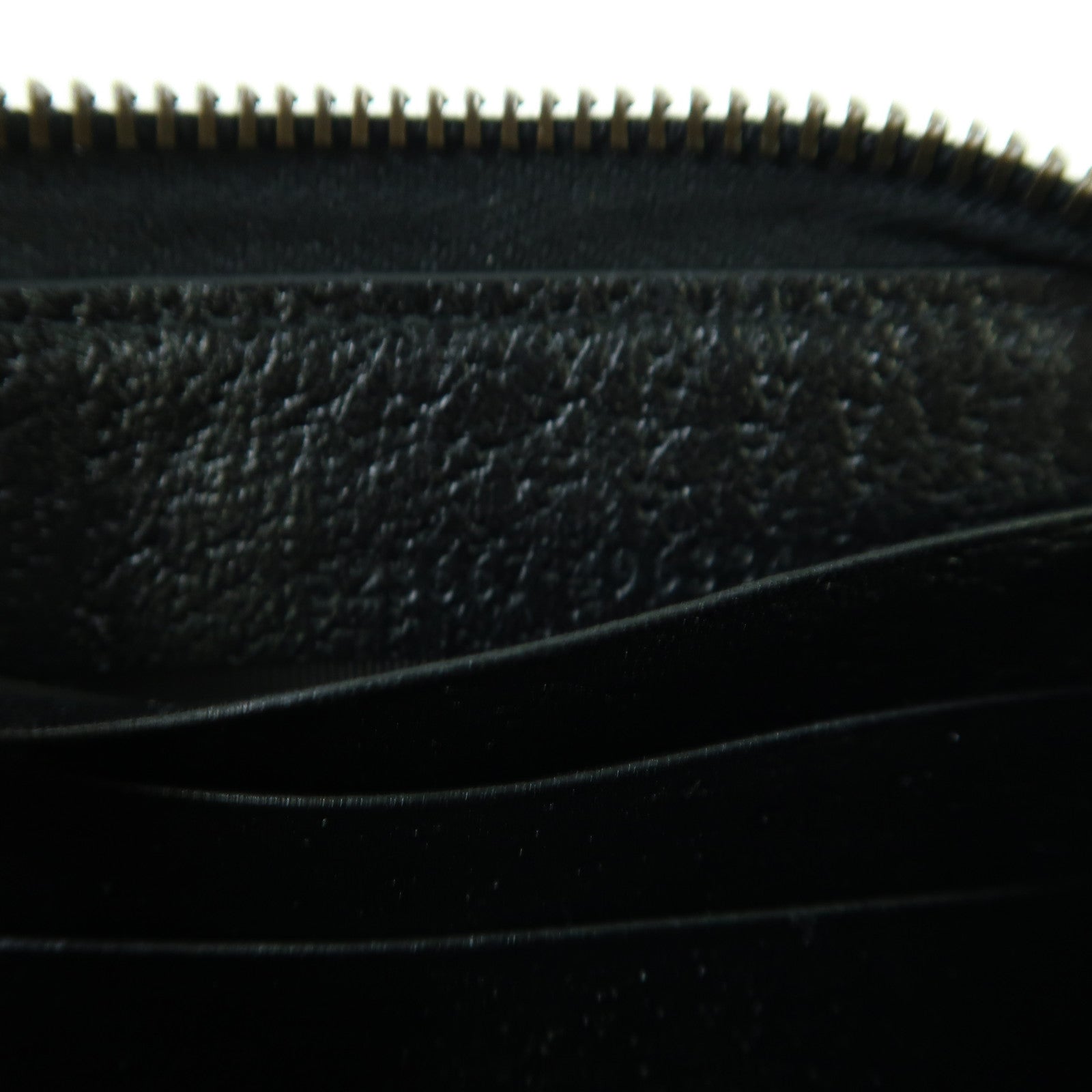 GUCCI 牛皮皮革Animalier金扣長錢包黑色