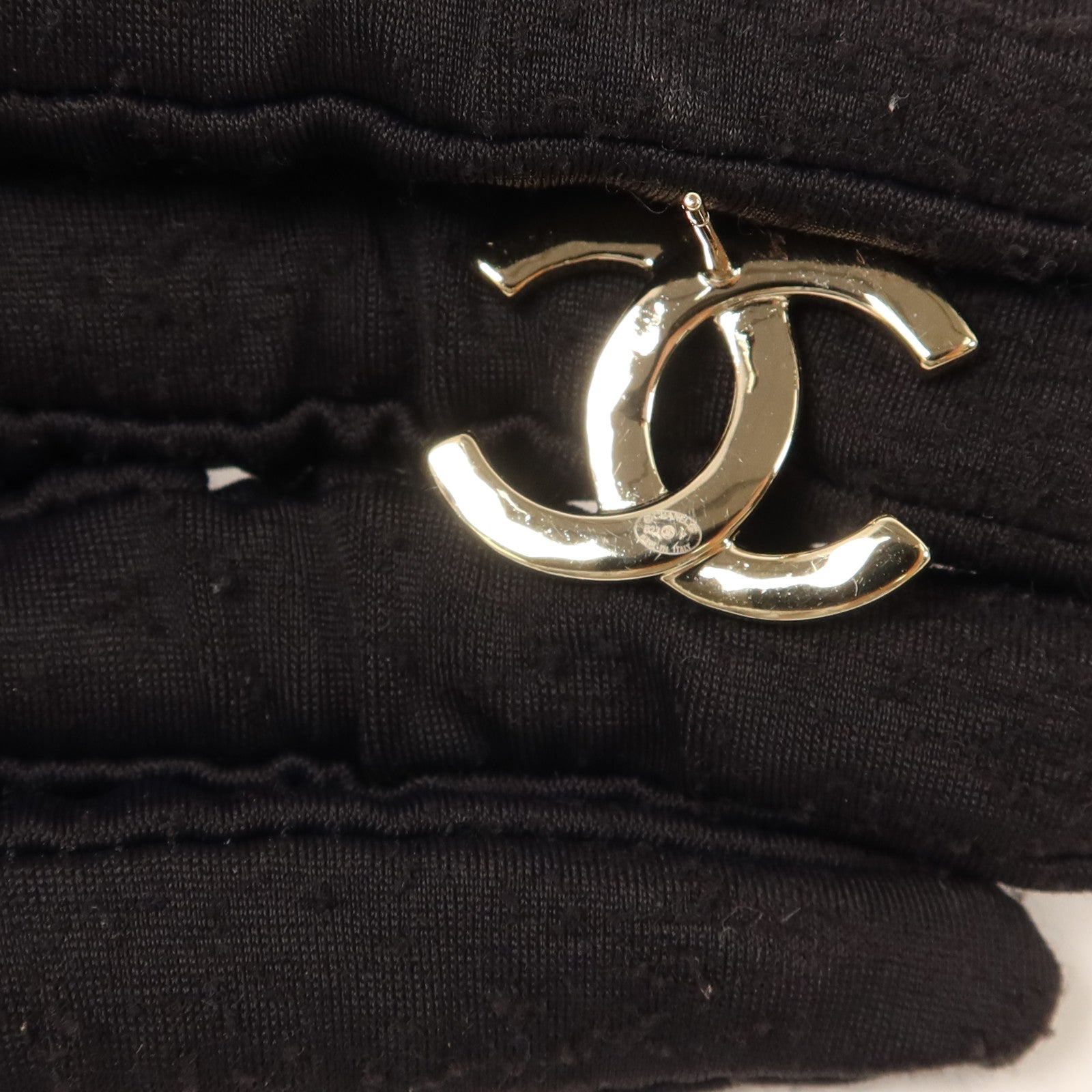 CHANEL 金屬/水晶Pierced Earring耳環