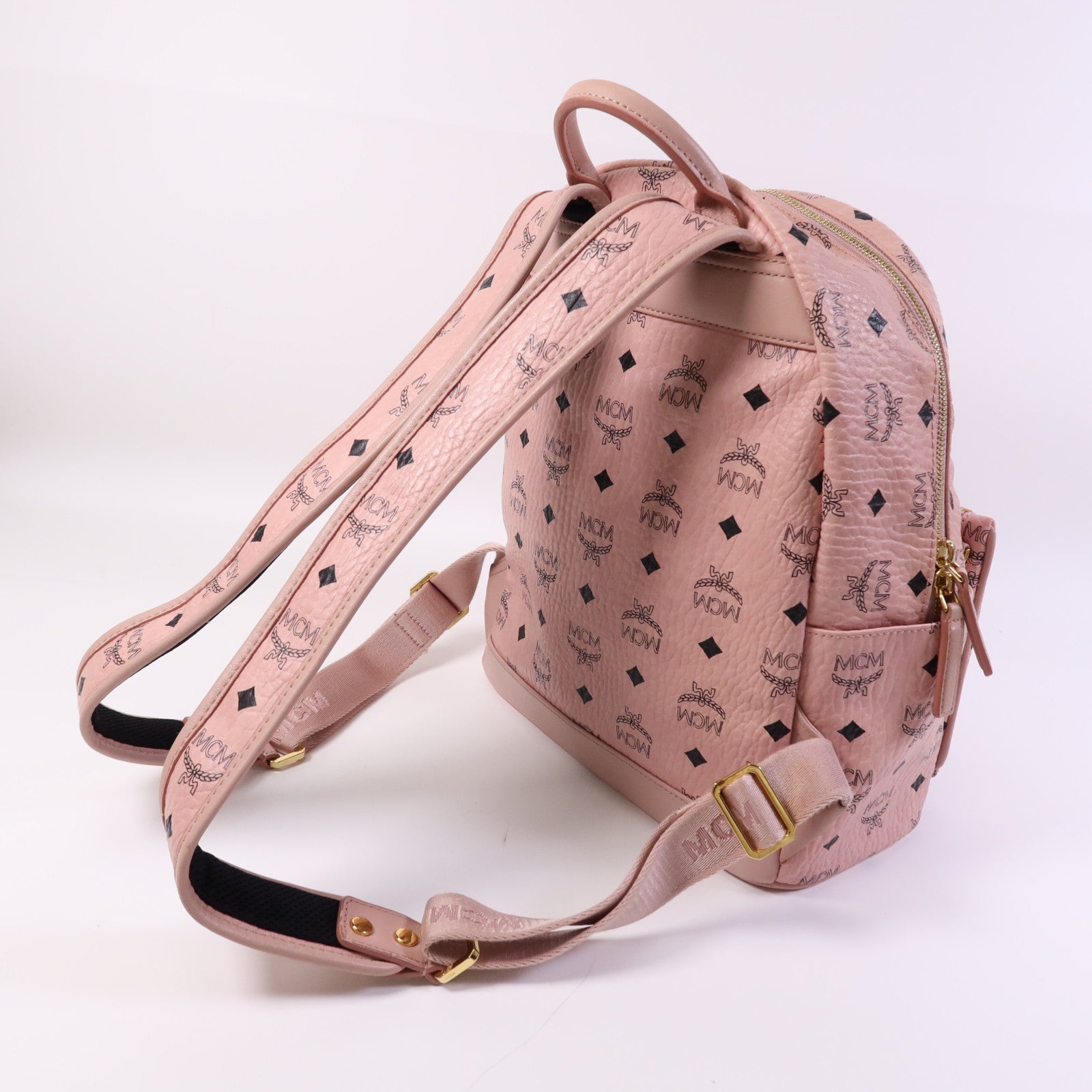 MCM 塗層帆布BackPack金扣背包
