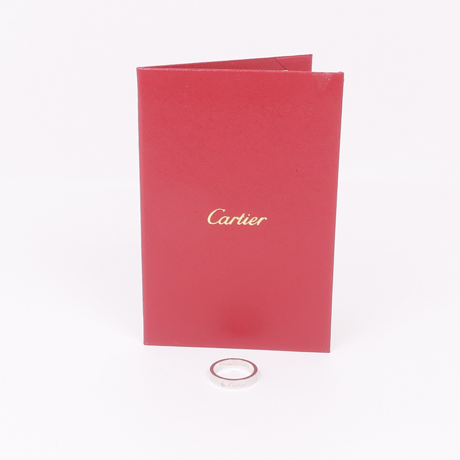 CARTIER PT950鉑金C de Cartier Wedding Band鑽石戒指Cartier#53/US#6.5