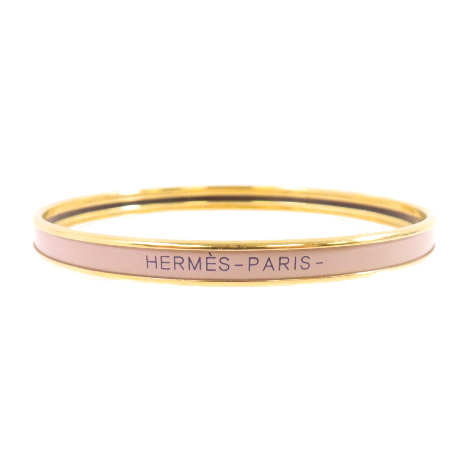 HERMES 金屬/琺瑯Tresse De Coeur Bracelet手鏈Etoupe大象色