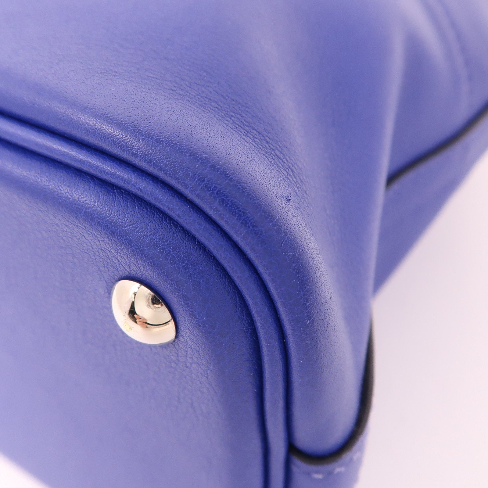 HERMES 【激減優惠】Evercolor皮革Bolide 27銀扣手挽肩背兩用袋7T Bleu Electrique