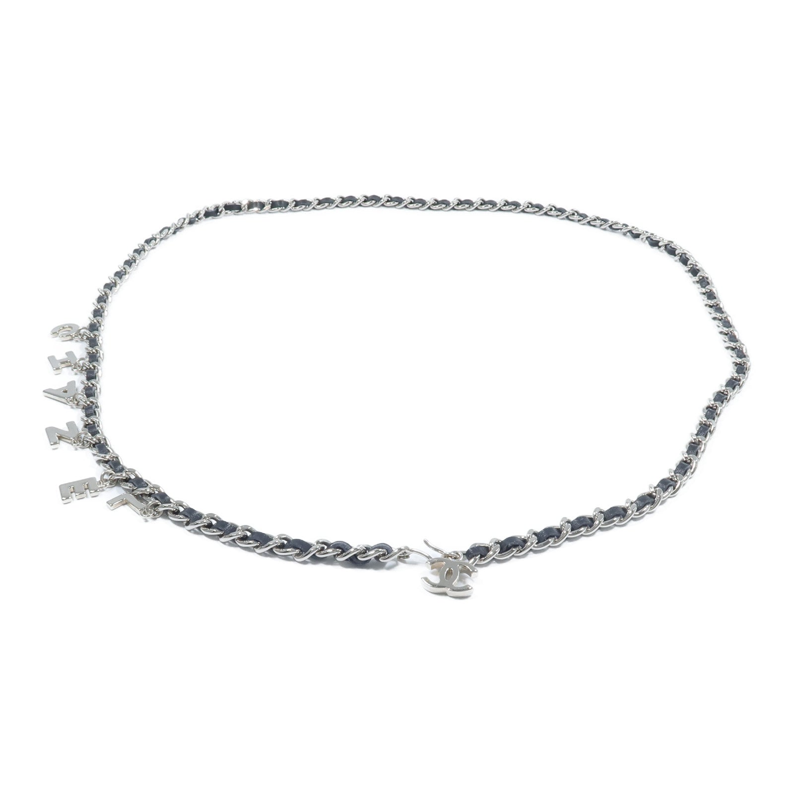 CHANEL 金屬/皮革Chain Belt腰帶