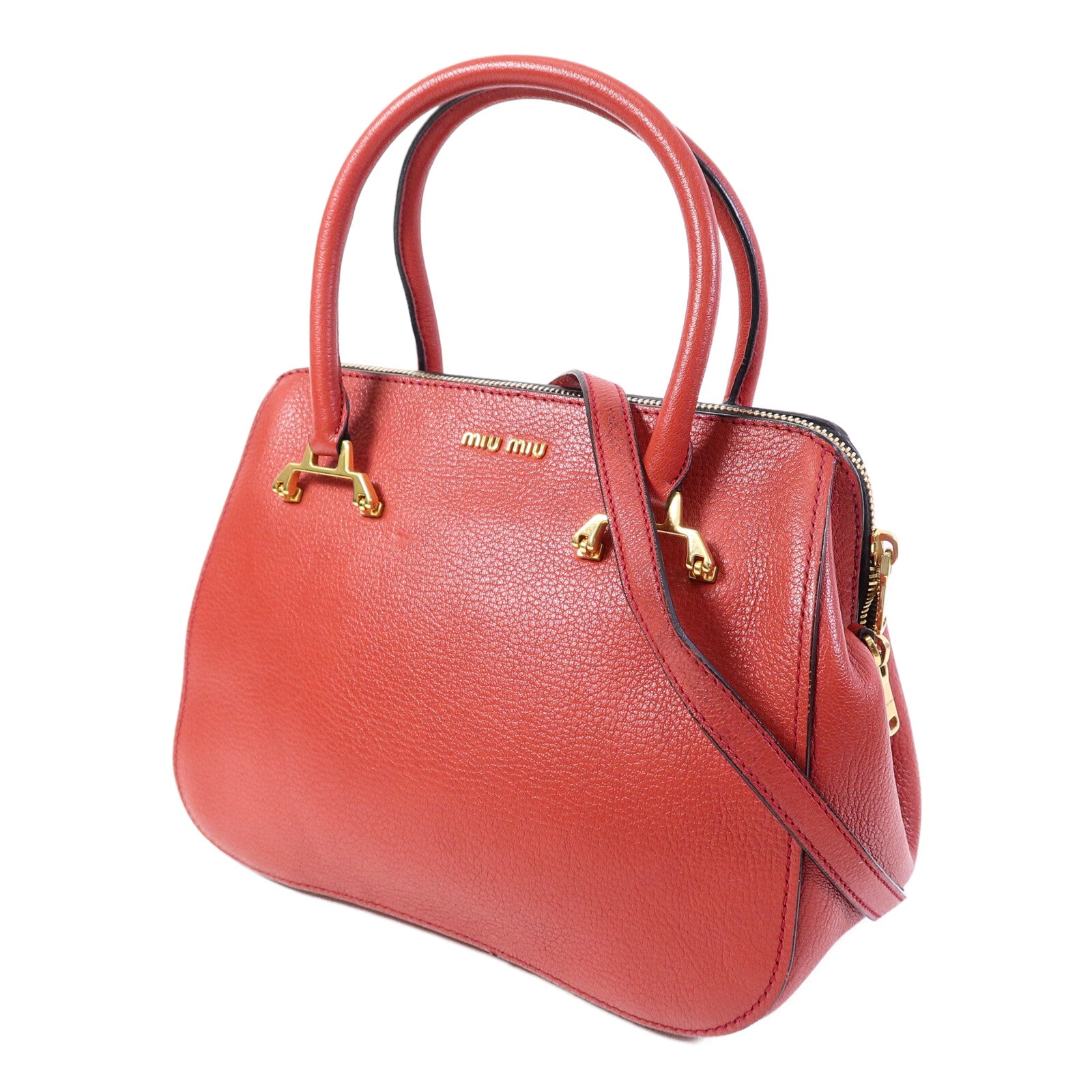 Miu Miu 牛皮皮革Shoulder Bag手挽肩背兩用袋