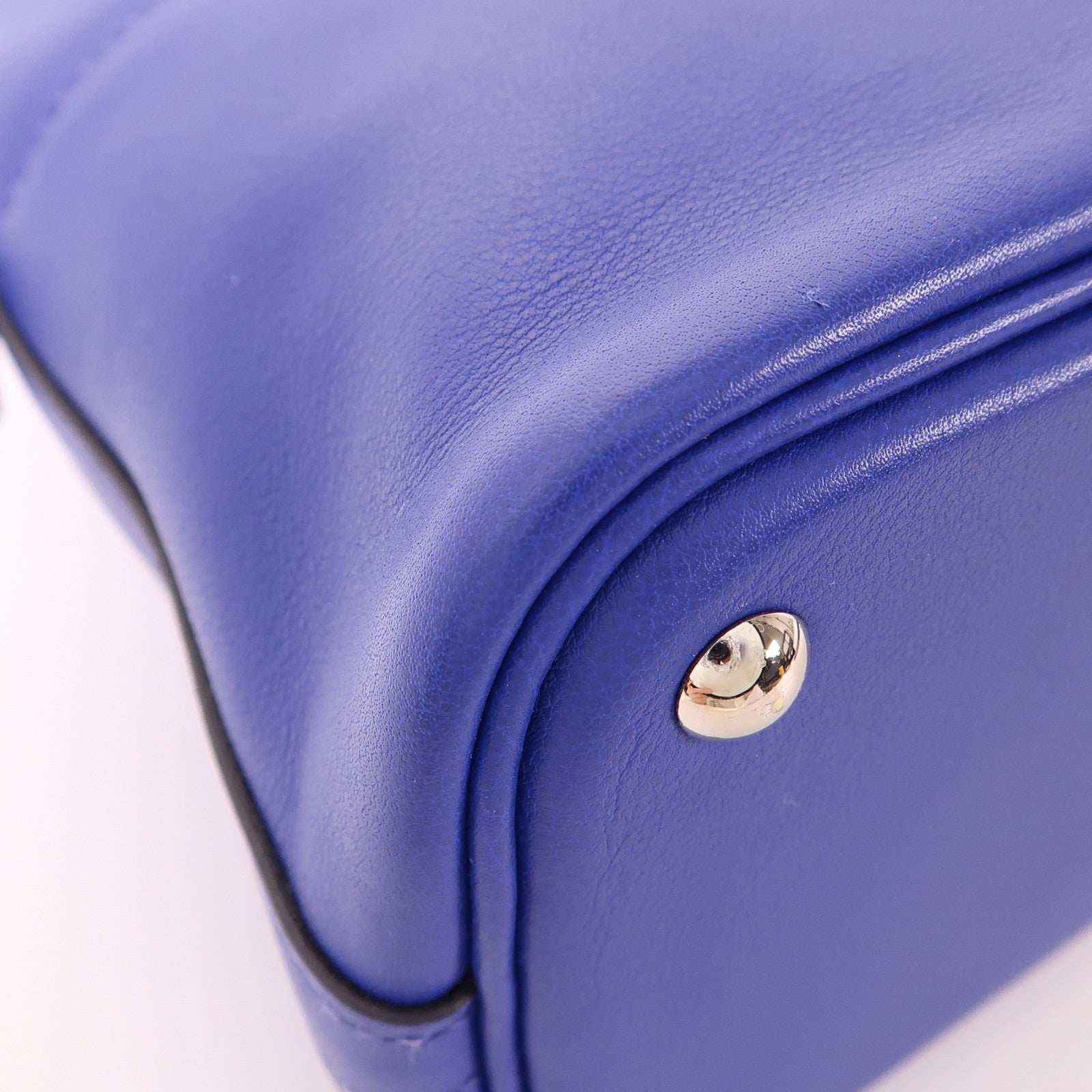 HERMES 【激減優惠】Evercolor皮革Bolide 27銀扣手挽肩背兩用袋7T Bleu Electrique