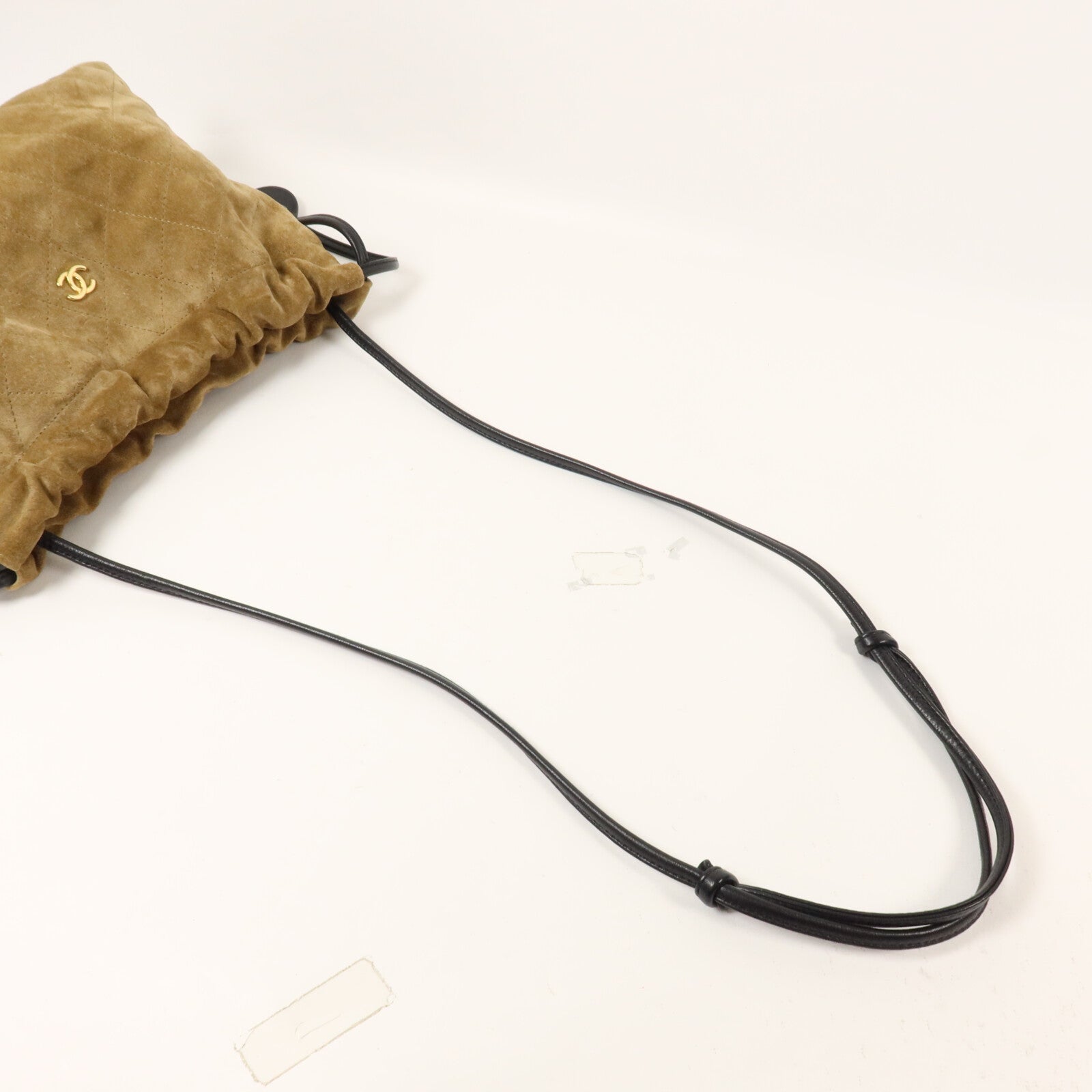 CHANEL 麂皮皮革/Lambskin Clutch With Leather Strap肩背袋