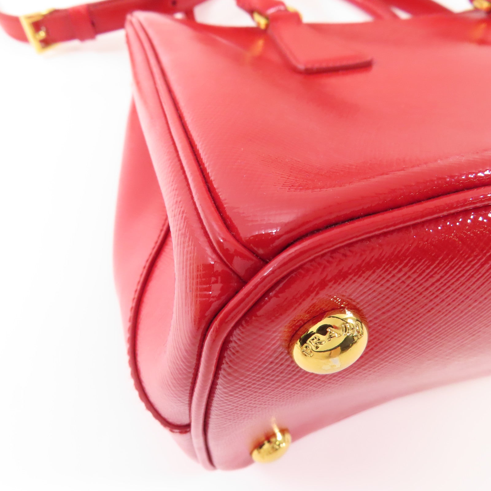 PRADA Saffiano皮革2 Way Shoulder Bag金扣手挽肩背兩用袋