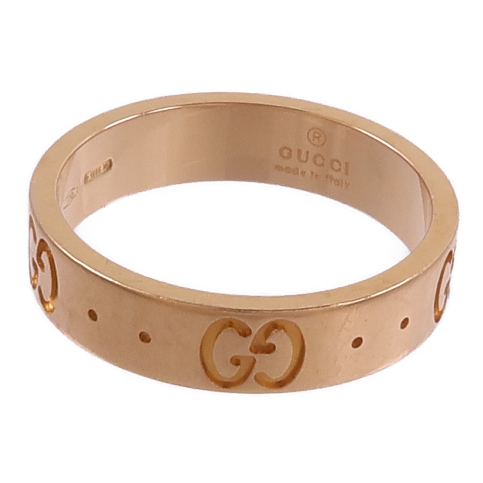 GUCCI 18K玫瑰金Gucci Icon戒指