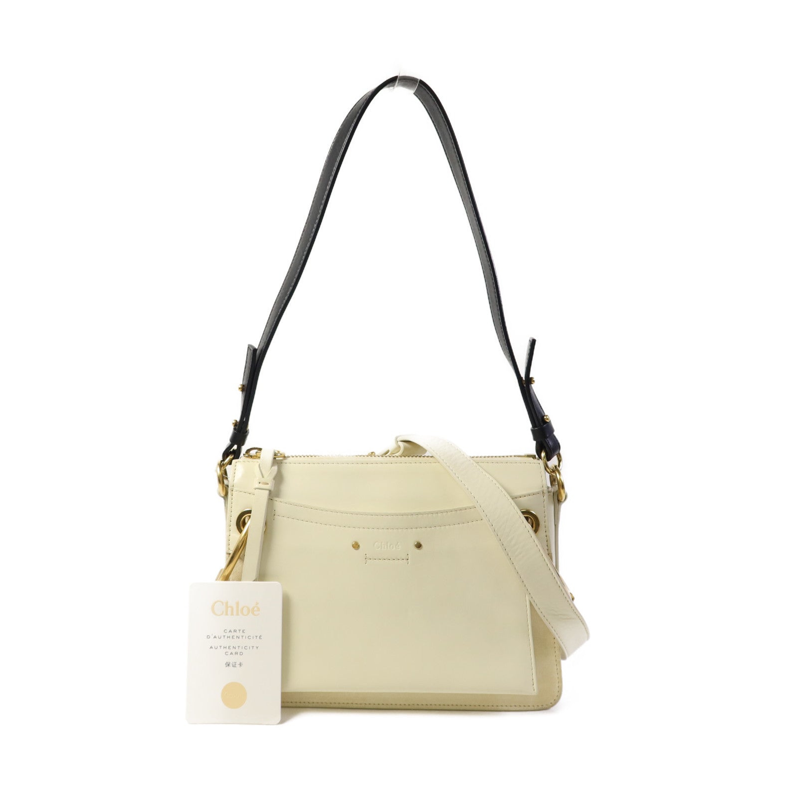 Chloe 牛皮皮革Shoulder Bag金扣肩背袋