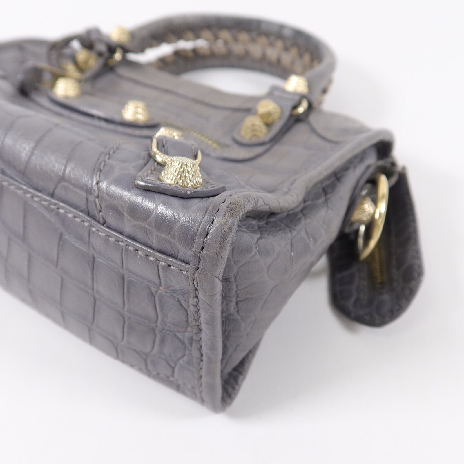 BALENCIAGA 牛皮皮革Giant Mini City肩背袋
