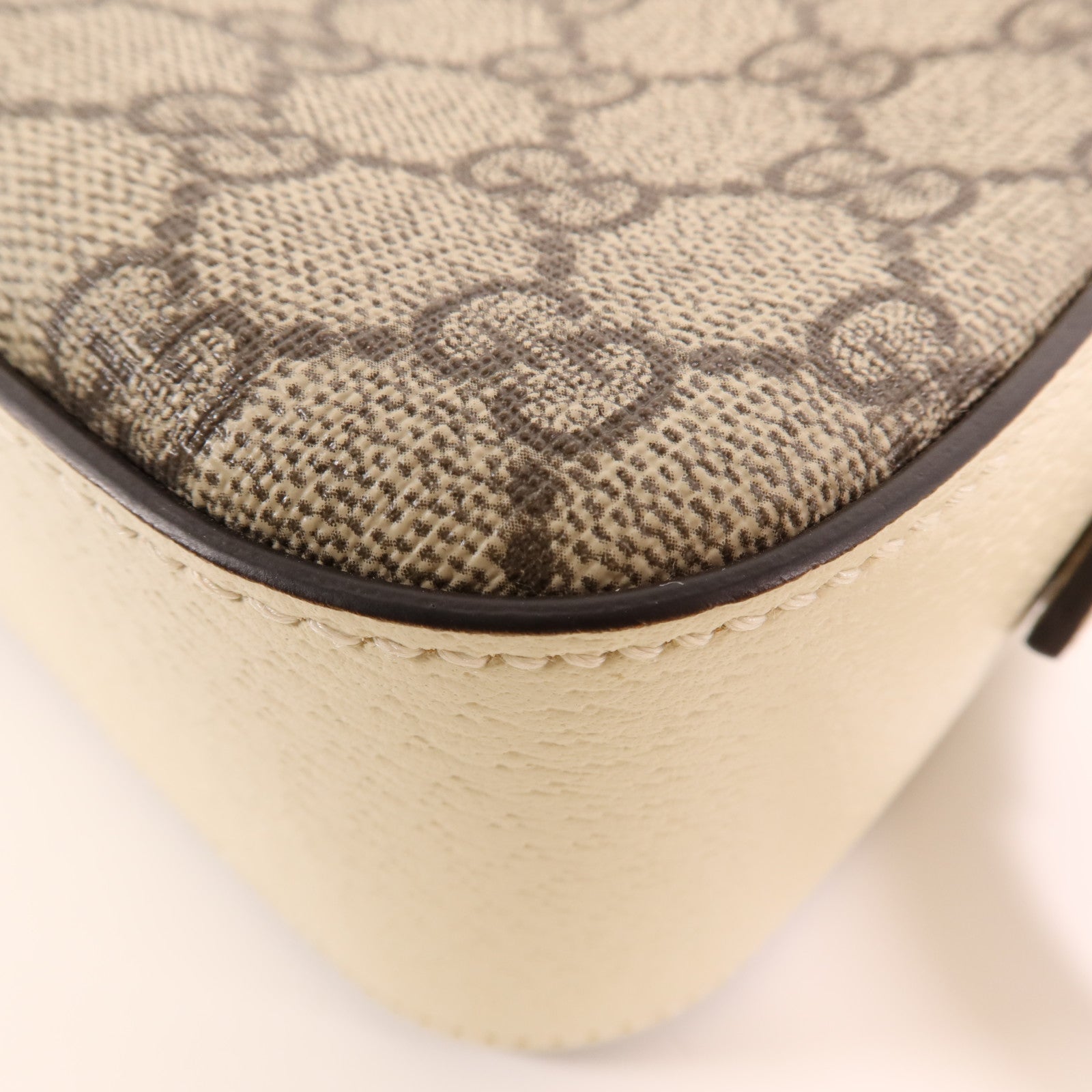 GUCCI 塗層帆布/牛皮皮革Ophidia GG金扣肩背袋