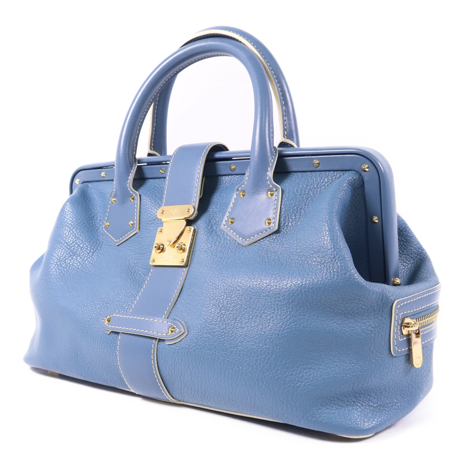 LOUIS VUITTON Suhali Angenieux PM金扣手挽袋