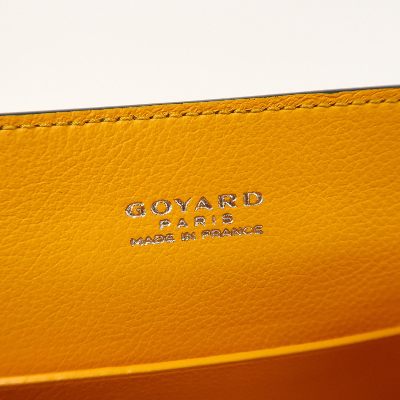 GOYARD 塗層帆布Saigon銀扣手挽肩背兩用袋深藍色