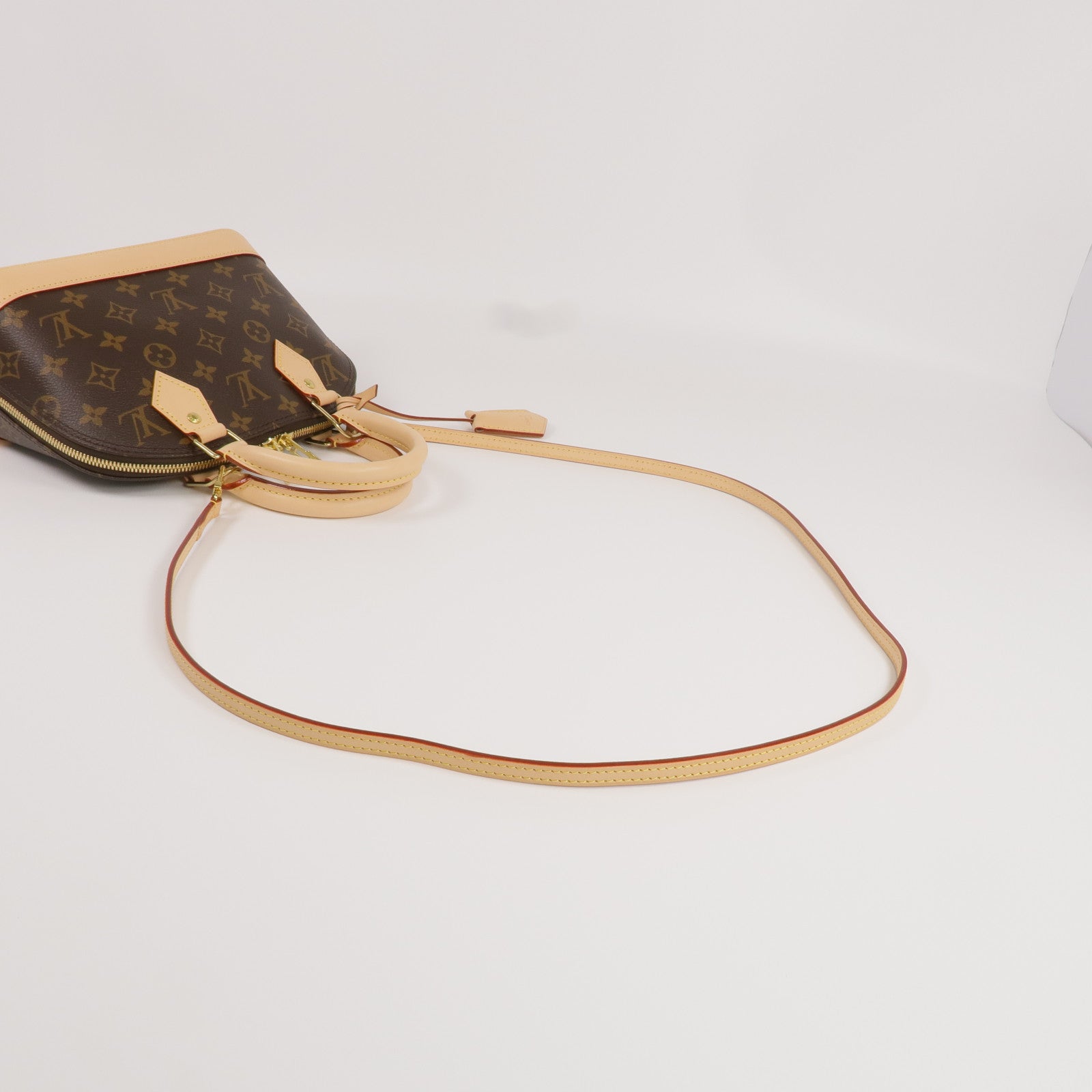LOUIS VUITTON Monogram Alma BB金扣手挽肩背兩用袋