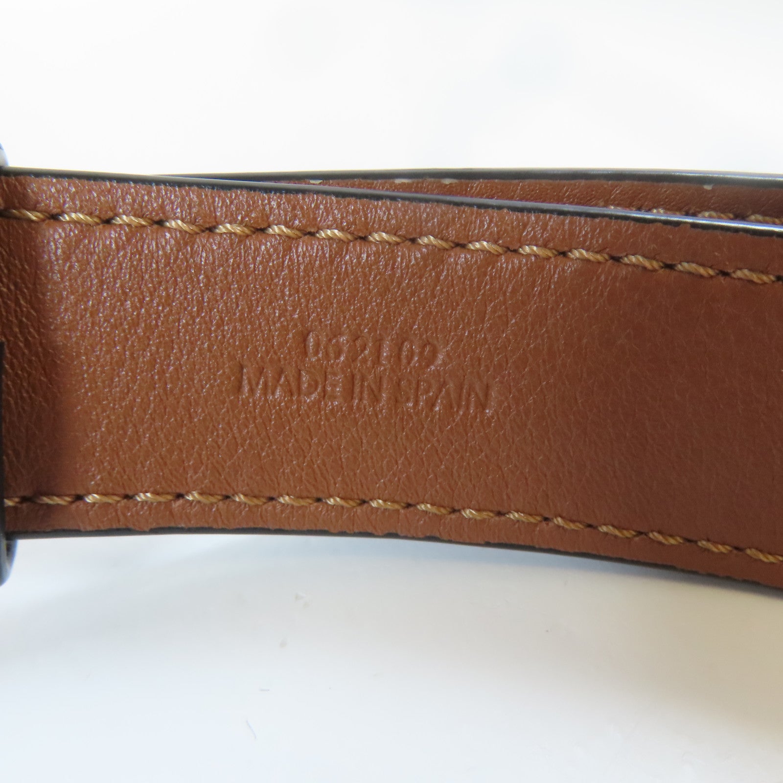 LOEWE 帆布Shoulder Bag銀扣肩背袋米色