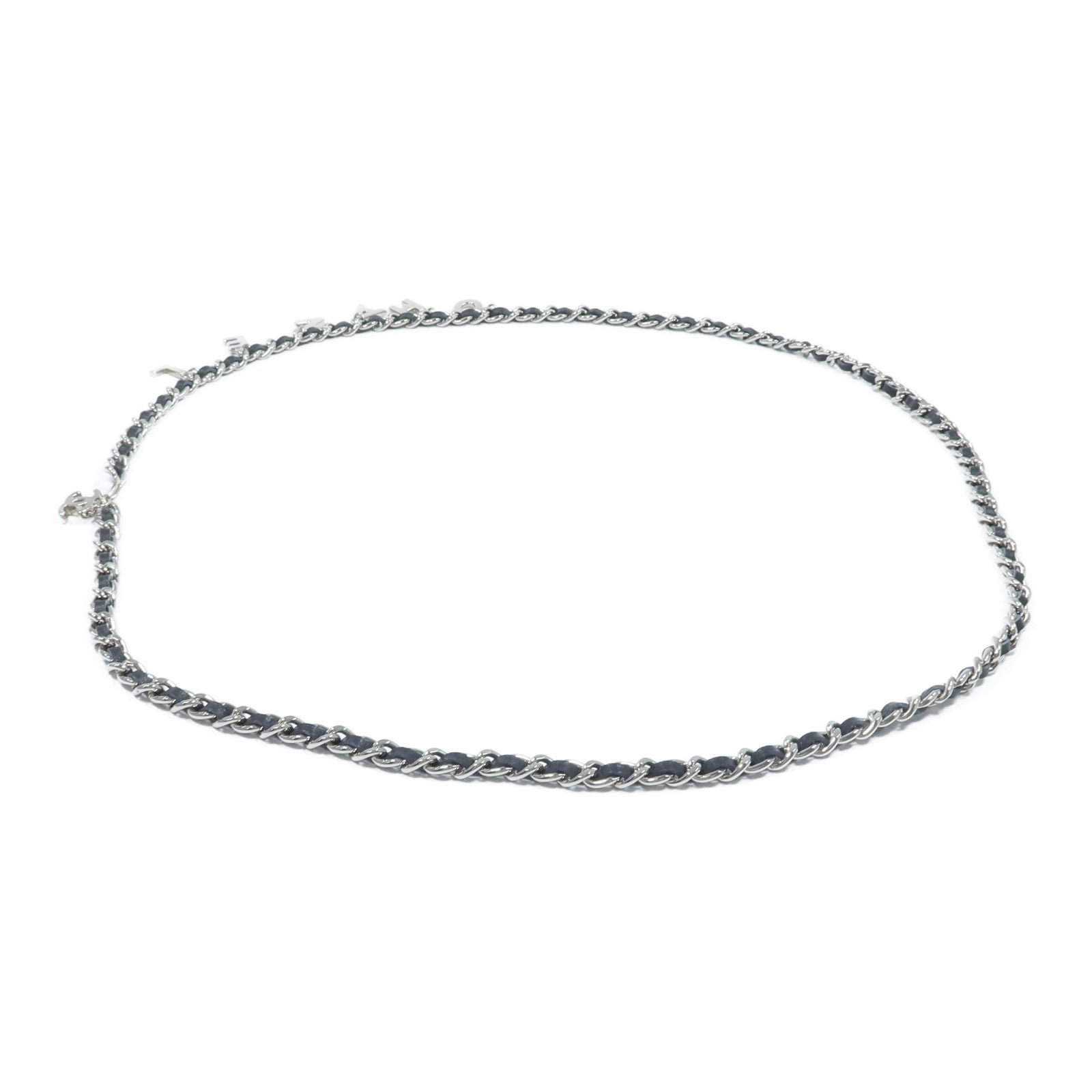 CHANEL 金屬/皮革Chain Belt腰帶