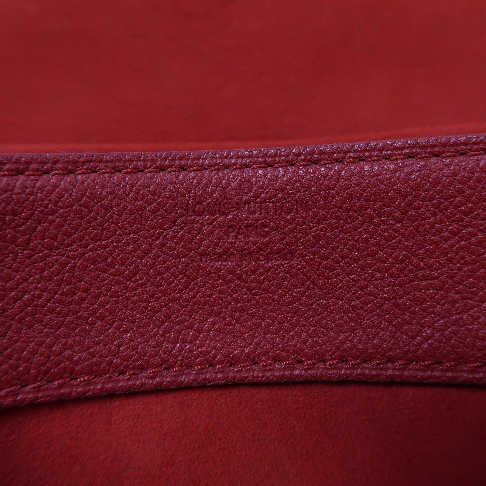 LOUIS VUITTON Monogram Pallas Chain Bag金扣鏈帶肩背袋紅色/啡色