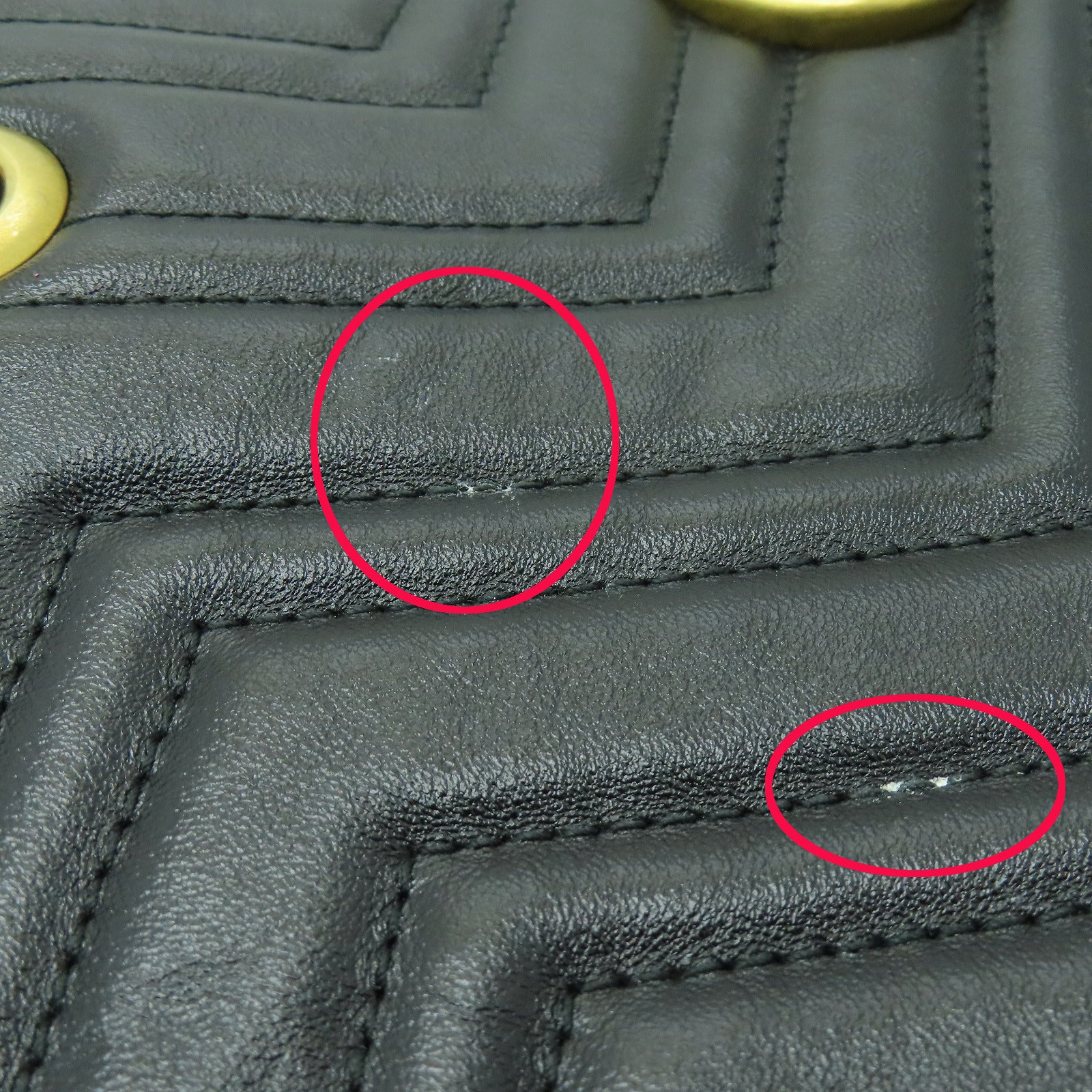 GUCCI 【清倉大減價】牛皮皮革Tote Bag金扣手挽袋黑色